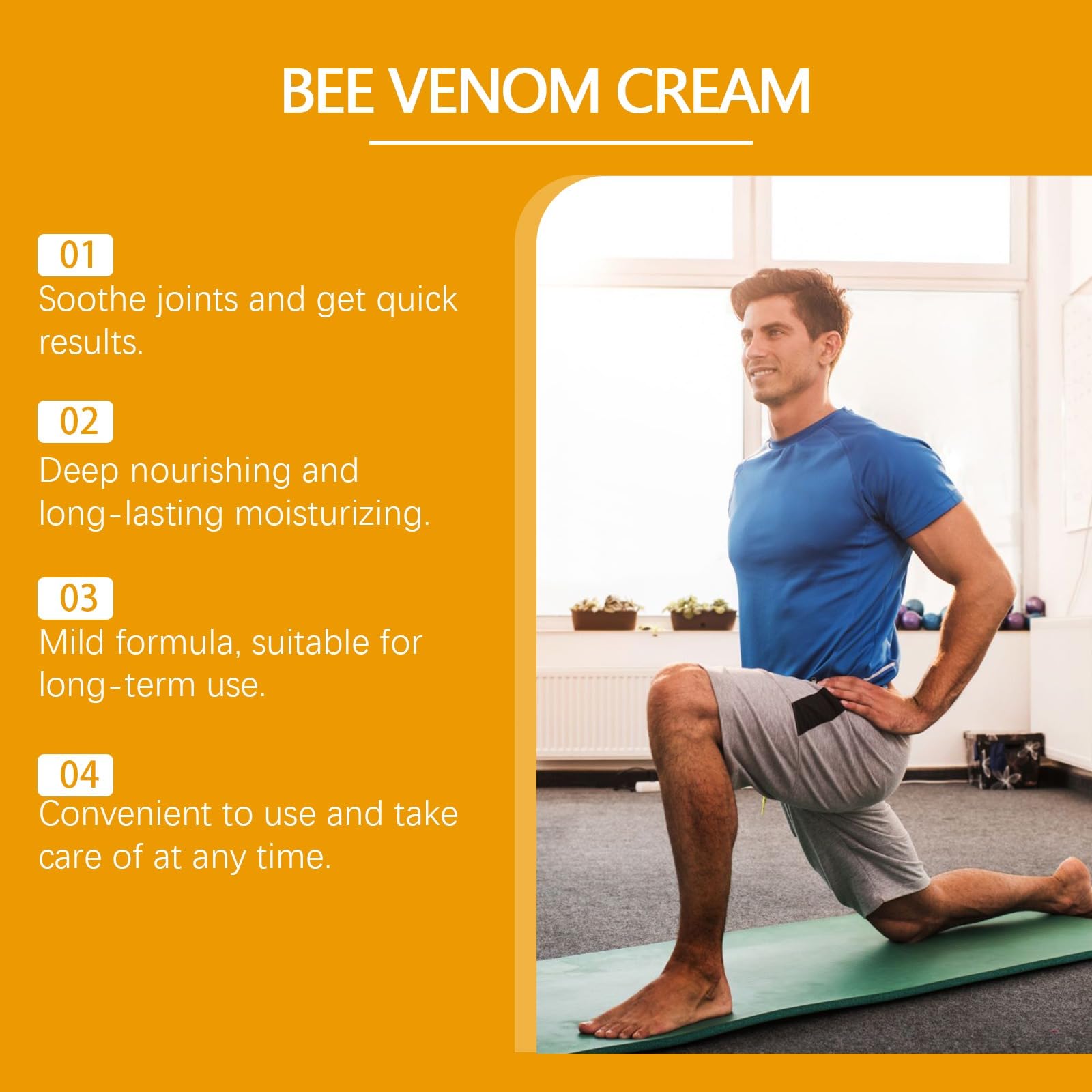 2 PCS Bee Venom Joint and Bone Cream, Bees Venoms Cream Relief Gel for Back, Knee, Hands, Neck, Feet Generic buy supplements canada