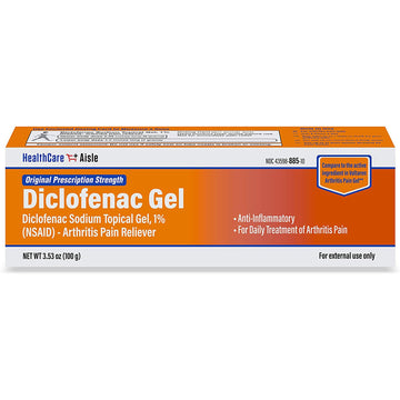 HealthCareAisle Diclofenac Gel, 1%, Arthritis Pain Relief - 100 g tube - Original Prescription Strength (NSAID) HealthCareAisle buy supplements canada