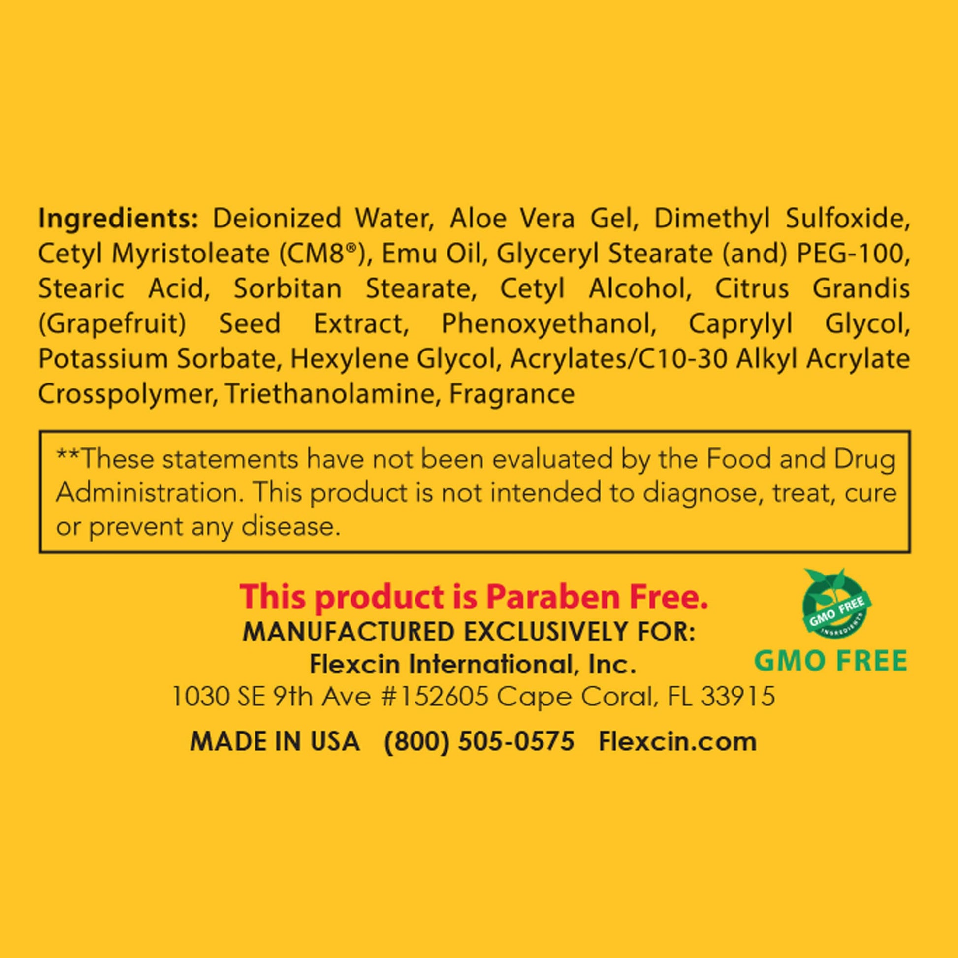 Flexcin Motion Lotion with CM8 - Joint & Muscle Therapy Cream for Back, Neck, Knee, Hand, Foot - Fast Absorbing with DMSO, Emu Oil, Aloe Vera - Non-Greasy 4oz Jar Flexcin buy supplements canada