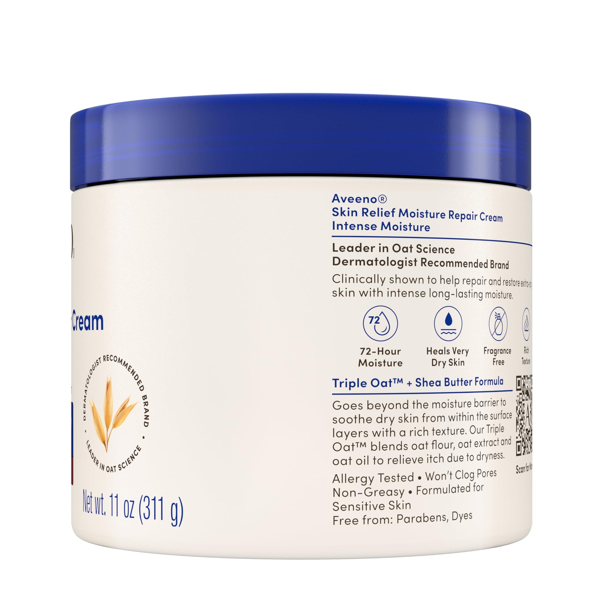 Aveeno Skin Relief Intense Moisture Repair Body Cream with Triple Oat & Shea Butter Formula, Helps Heal, Repair & Restore Very Dry Skin Aveeno buy supplements canada