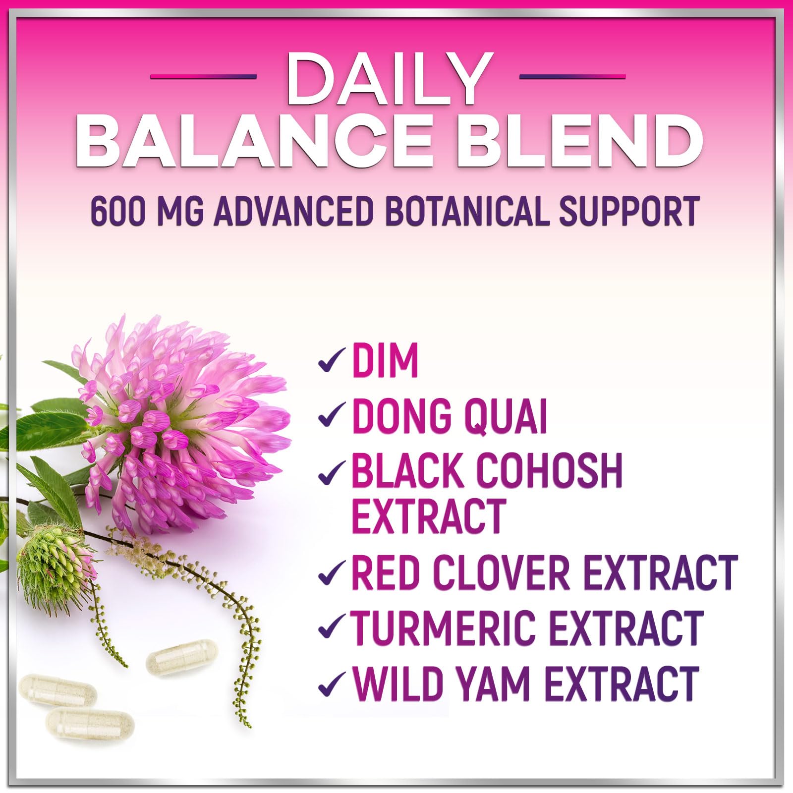 Menopause Supplements for Women - Complete Hot Flash Night Sweats & Menopause Relief Pills, 8 Billion CFU Probiotics with Dong Quai & Black Cohosh for Vaginal, Digestive Support - 60 Capsules Hello Lovely! buy supplements canada
