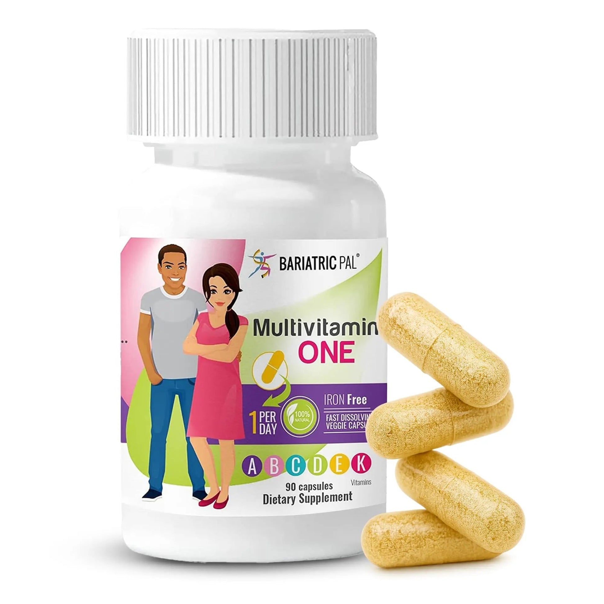 BariatricPal Multivitamin ONE 1 per Day! Bariatric Multivitamin Capsule Iron Free | Easy to Swallow Capsule | BariatricPal buy supplements canada