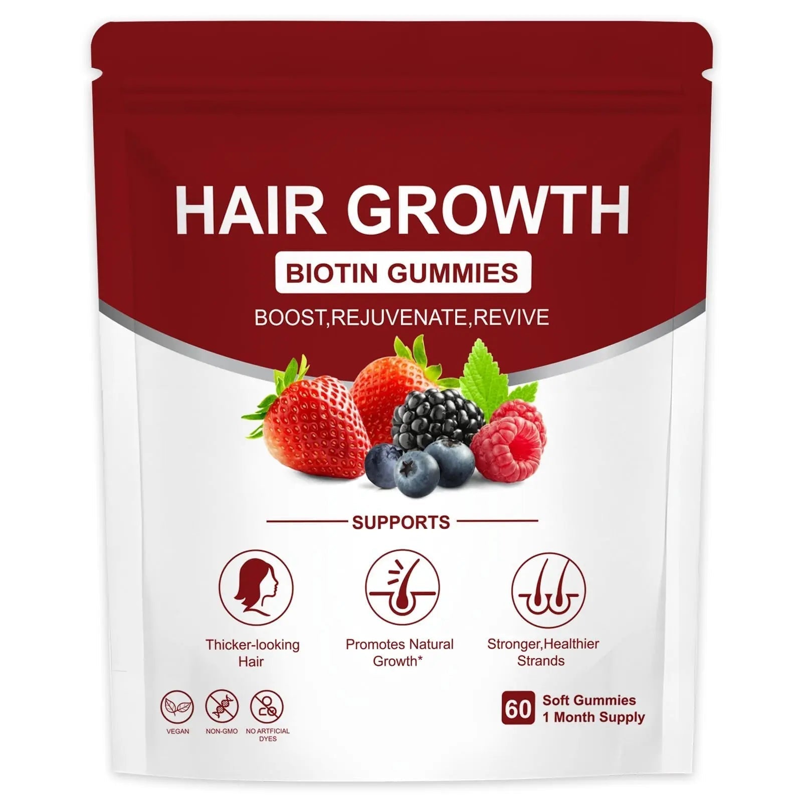 YYLLYY Hair Growth Vitamins Gummies | with Biotin, Vitamin C & E, Botanical Extracts | Supports Healthy Hair Growth & Strength, Skin & Nail Care YYLLYY buy supplements canada