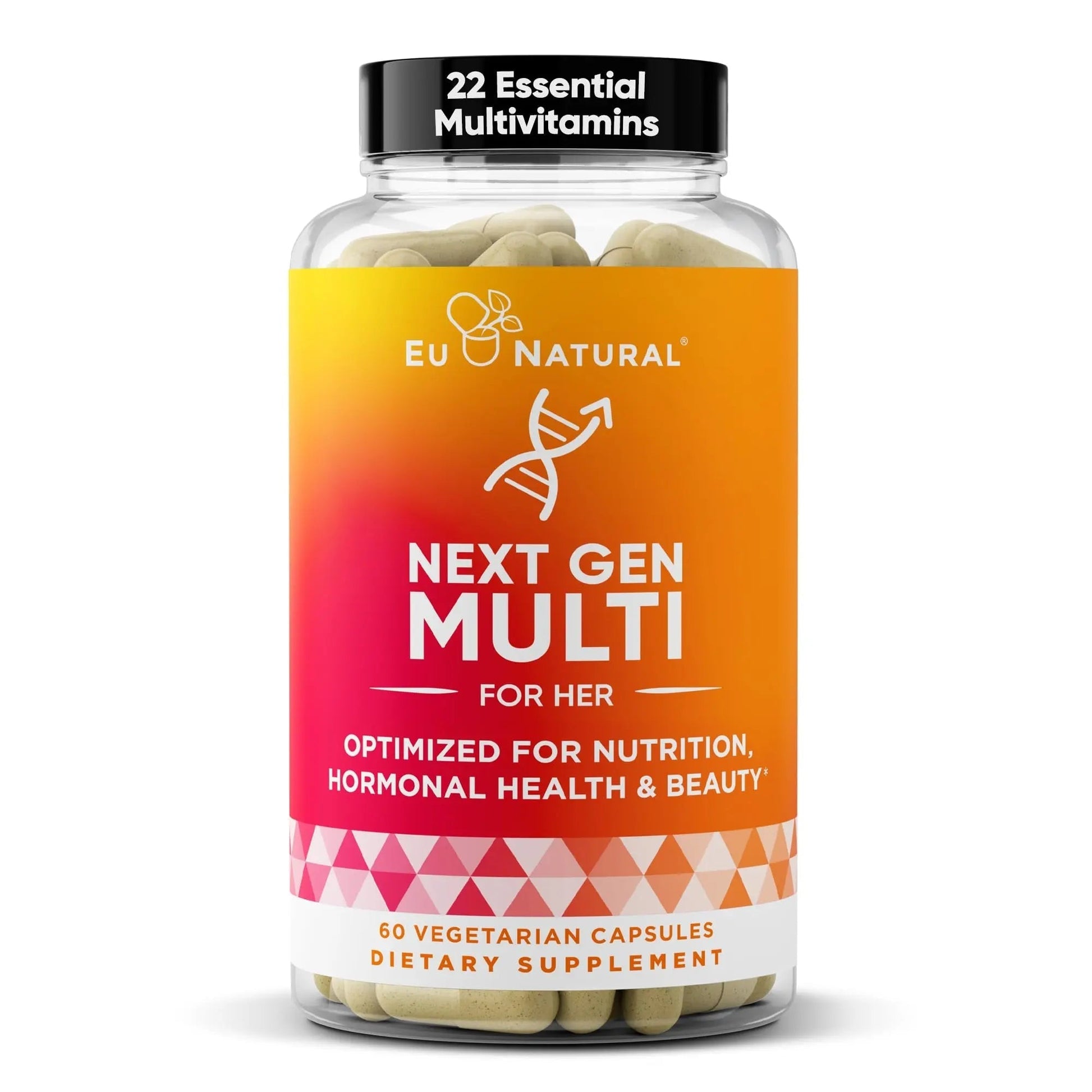 Next Gen Multivitamin for Women – 22 Optimized Vitamins for Immunity, Beauty, Brain, Energy, Bones and Heart – Vitamin C, D, E, K, Iron, B6 and DHA Eu Natural buy supplements canada