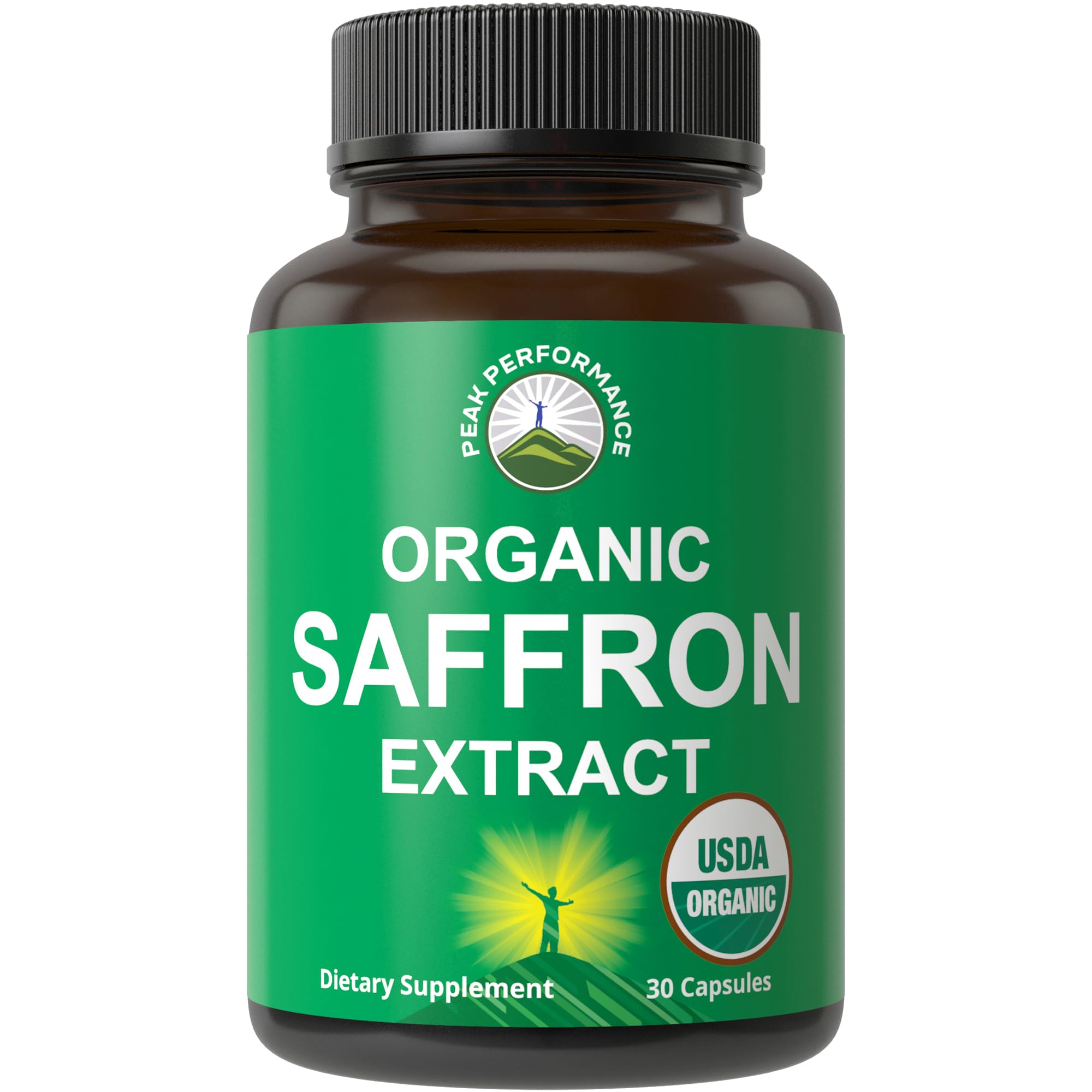 Saffron Supplements - USDA Organic Saffron Extract Capsules for Women, Men, and Kids. with Organic Prebiotic Fiber Instead of Filler. Pure and Natural for Mood, Brain, Focus, Cravings, PMS Peak Performance buy supplements canada
