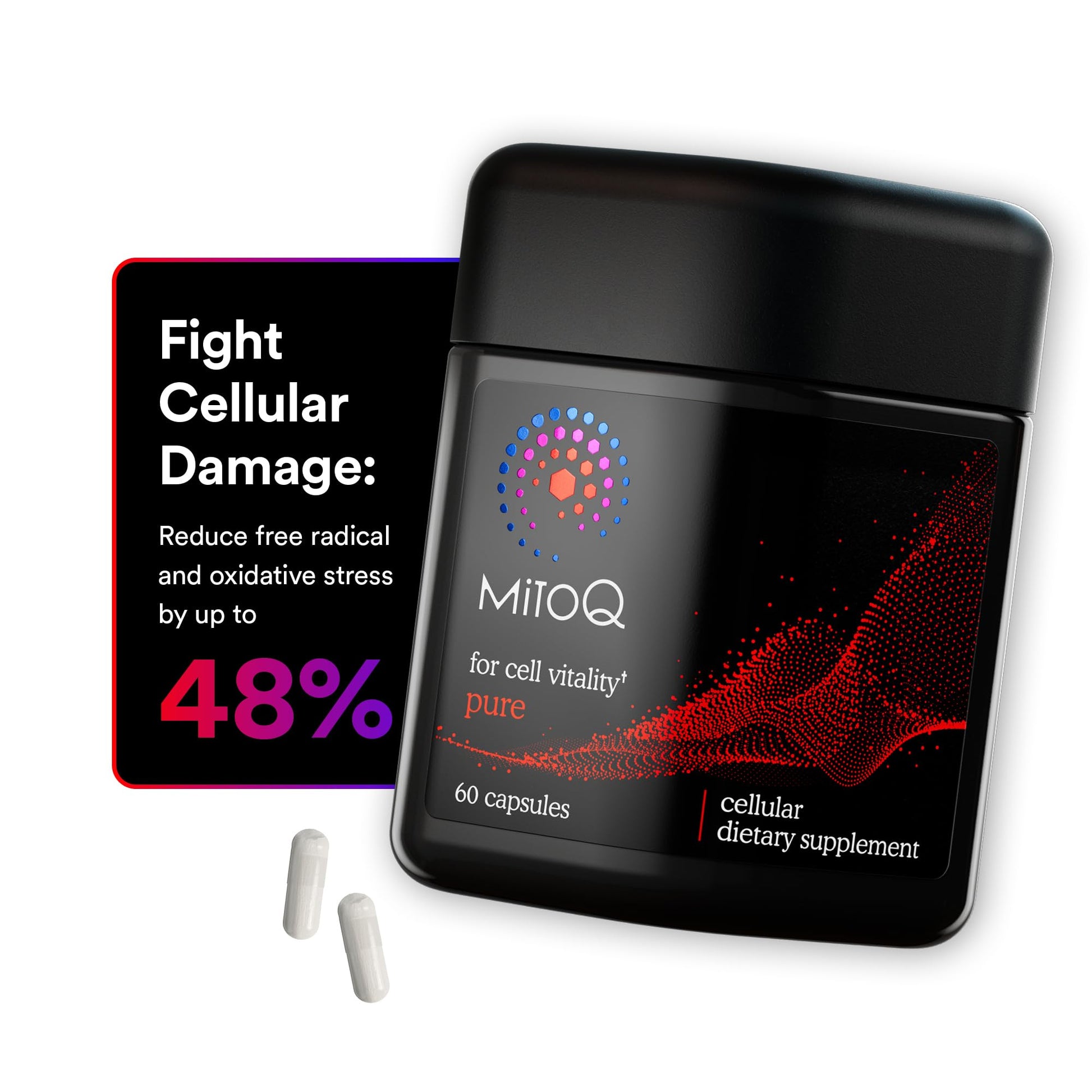 MitoQ Pure Advanced Mitochondria Supplement Superior Bioavailability to CoQ10 | Reduces Free Radical Damage for Healthy Aging, Metabolism, Heart Health, Energy, Strength & Mobility MitoQ buy supplements canada