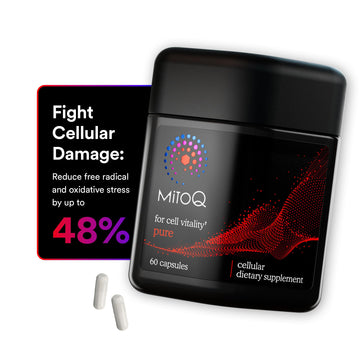 MitoQ Pure Advanced Mitochondria Supplement Superior Bioavailability to CoQ10 | Reduces Free Radical Damage for Healthy Aging, Metabolism, Heart Health, Energy, Strength & Mobility MitoQ buy supplements canada