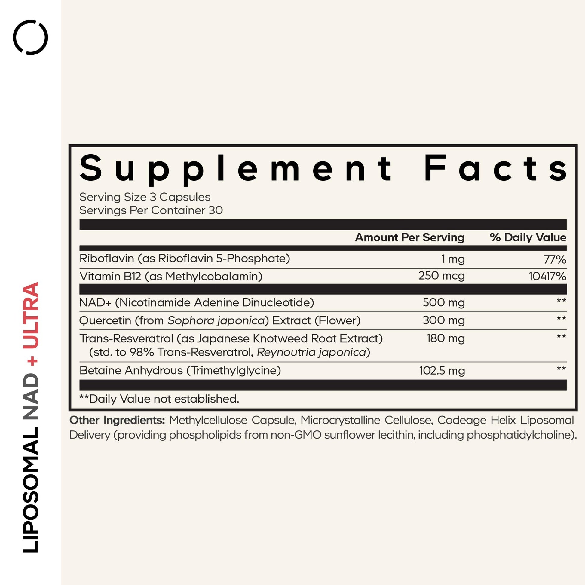 Codeage Liposomal NAD+ with Resveratrol & Vitamin B - NAD Plus Ultra for Energy & Healthy Aging Support - NAD Vitamin Supplement with Quercetin, Betaine, Riboflavin - Bioavailable - 90 Capsules Codeage buy supplements canada