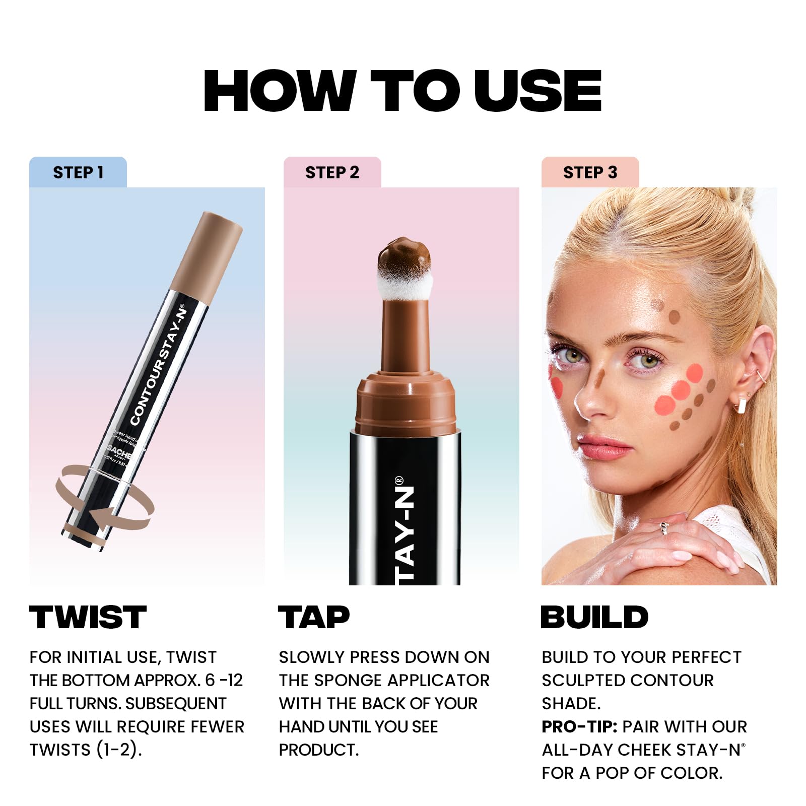 Sacheu Liquid Contour STAY-N Long Wear Cream Contour Makeup — Long Lasting, Blendable, & Lightweight Formula — Vegan & Cruelty-free, Giving Drama Sacheu buy supplements canada