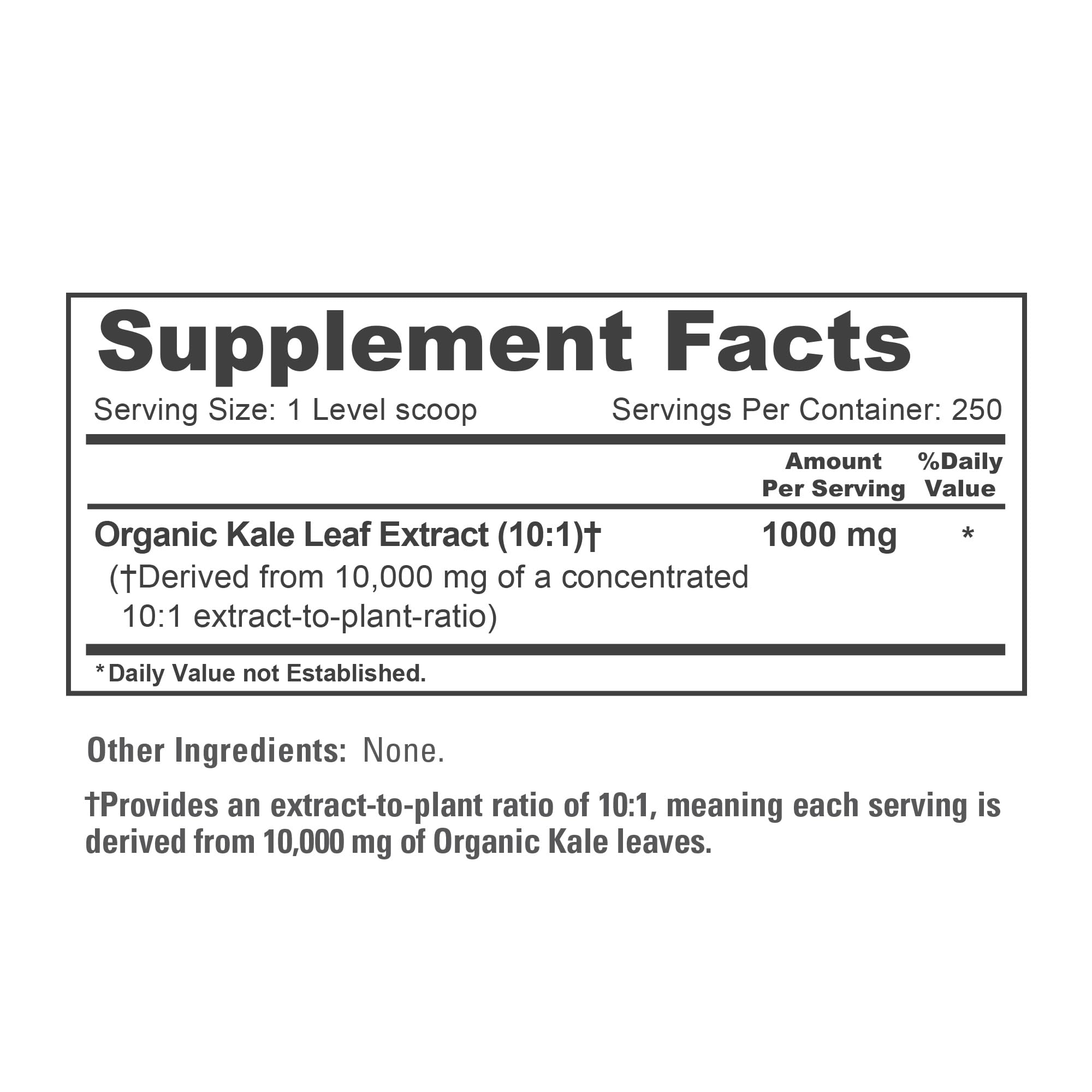 NusaPure Organic Kale Powder Extract 10:1 - Suitable for Vegetarian/Vegan, Non- GMO - 10,000 mg - 250 Capsules NusaPure buy supplements canada