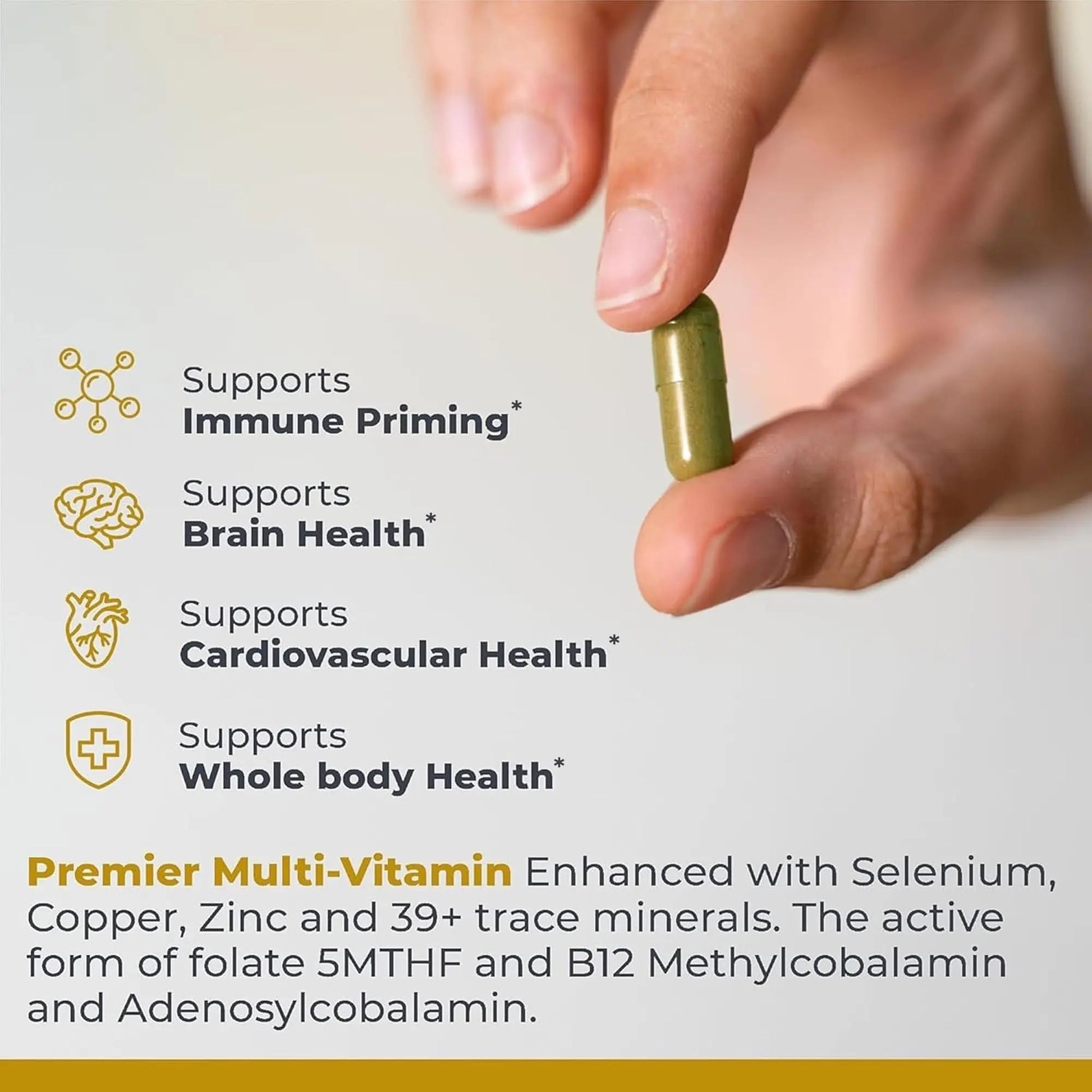 Premier Research Labs Multi-Vitamin - Immune, Brain & Heart Support | with Prebiotics and Postbiotics | Vegan Capsules for Men & Women Premier Research Labs buy supplements canada
