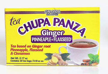 Tea CHUPA Panza, Tea Based ONGINGER Root, PINNEAPPLE, Flaxseed & Cinnamon GN+Vida buy supplements canada