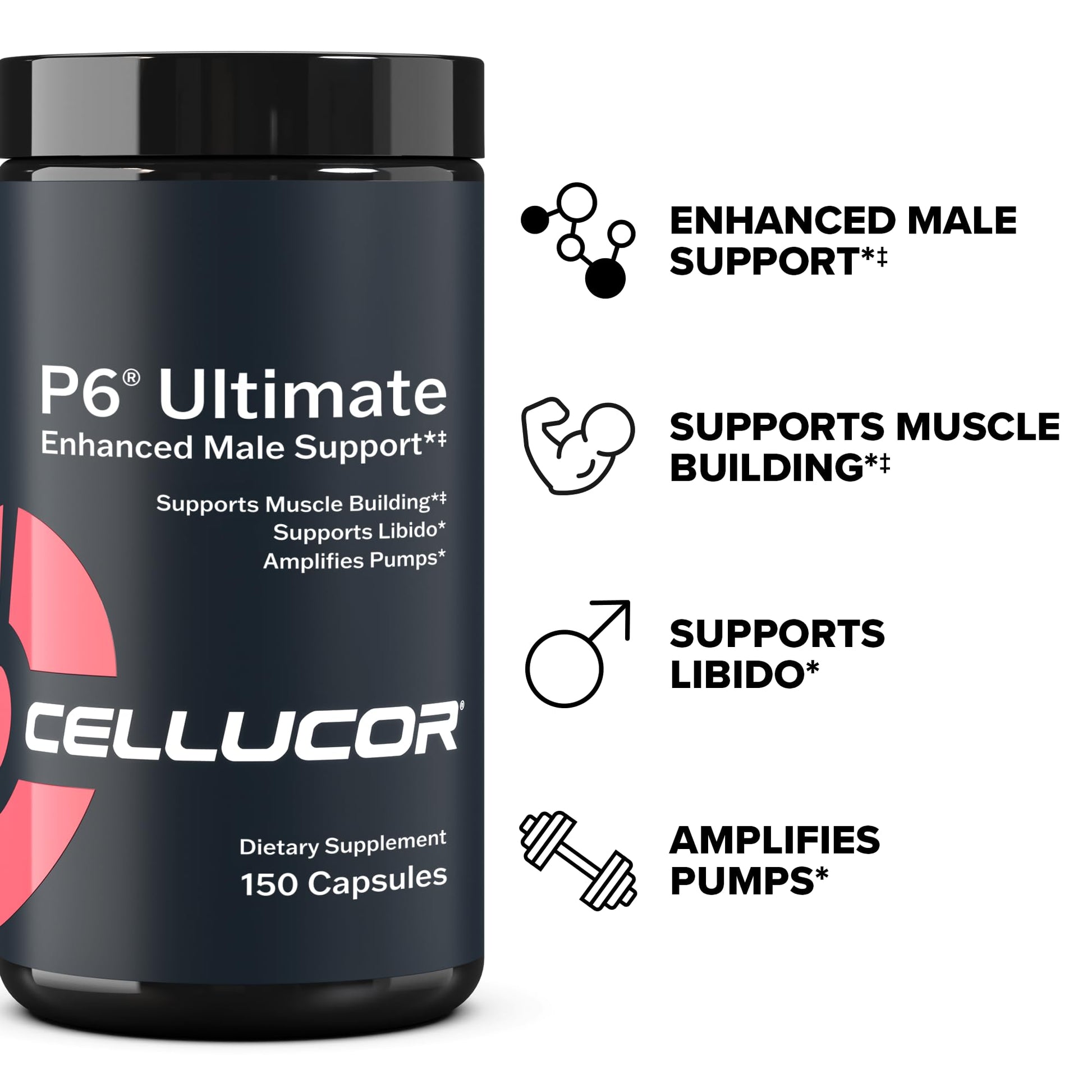 Cellucor P6 Ultimate - Enhanced Support for Men | Supports Muscle Growth & Strength Cellucor buy supplements canada