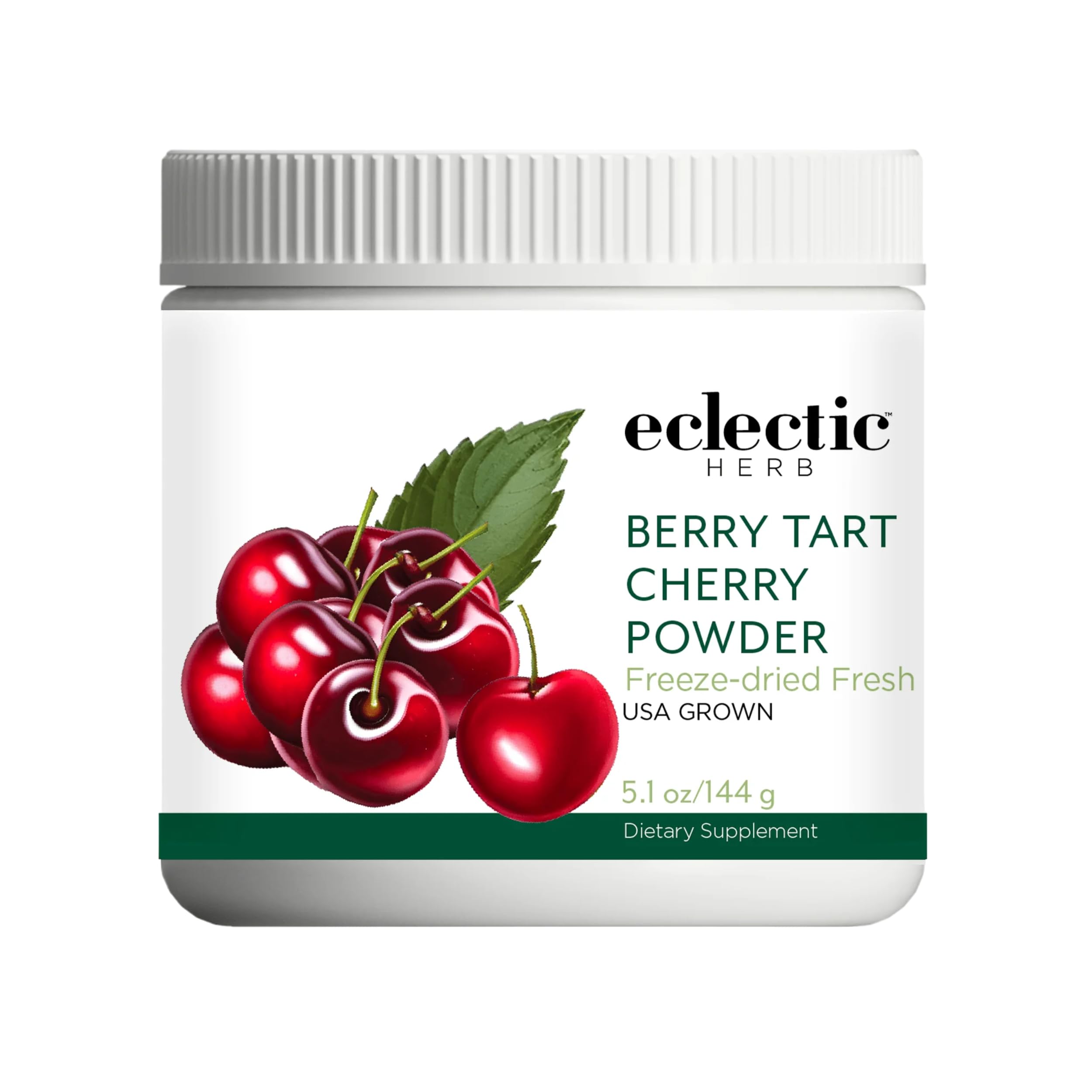 Eclectic Herb - Berry Tart Cherry Powder | Joint Support Supplement | Superfood Vitamin & Mineral Supplement | Freeze Dried, Vegan, Non-GMO, Gluten-Free (5.1 oz | 144 g) ECLECTIC INSTITUTE buy supplements canada