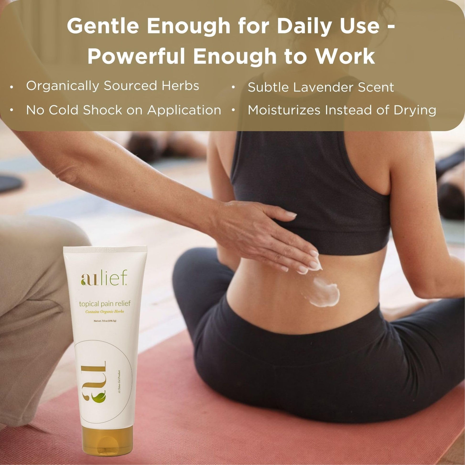 Aulief Gold Natural Pain Relief Cream – Organic Herbal Lotion for Arthritis, Joint Pain & Sore Muscles, Neck, Knee & Back Aches, Premium Organic Natural Pain Reliever, 3.2 Oz Tube Aulief buy supplements canada