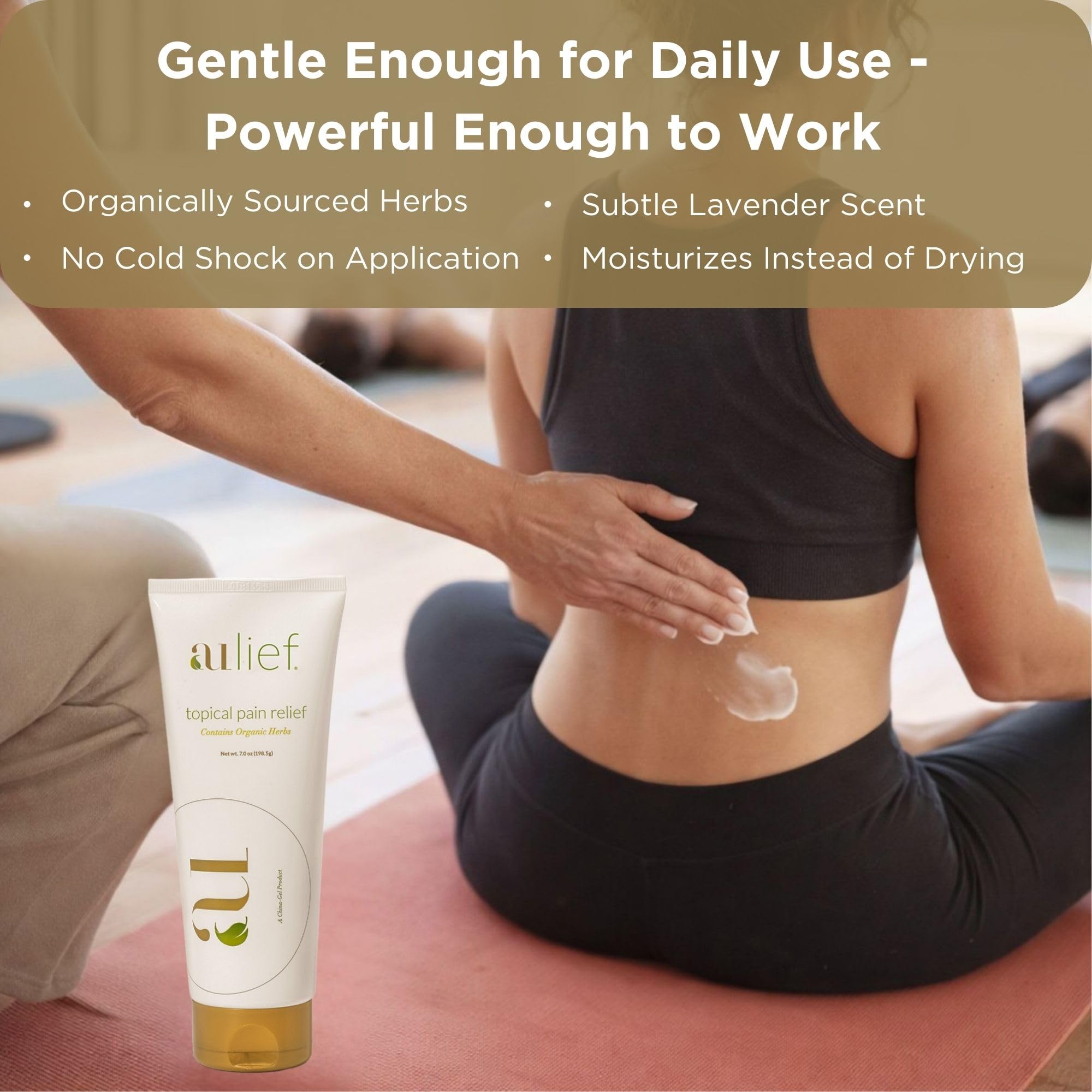 Aulief Gold Natural Pain Relief Cream – Organic Herbal Lotion for Arthritis, Joint Pain & Sore Muscles, Neck, Knee & Back Aches, Premium Organic Natural Pain Reliever, 3.2 Oz Tube Aulief buy supplements canada