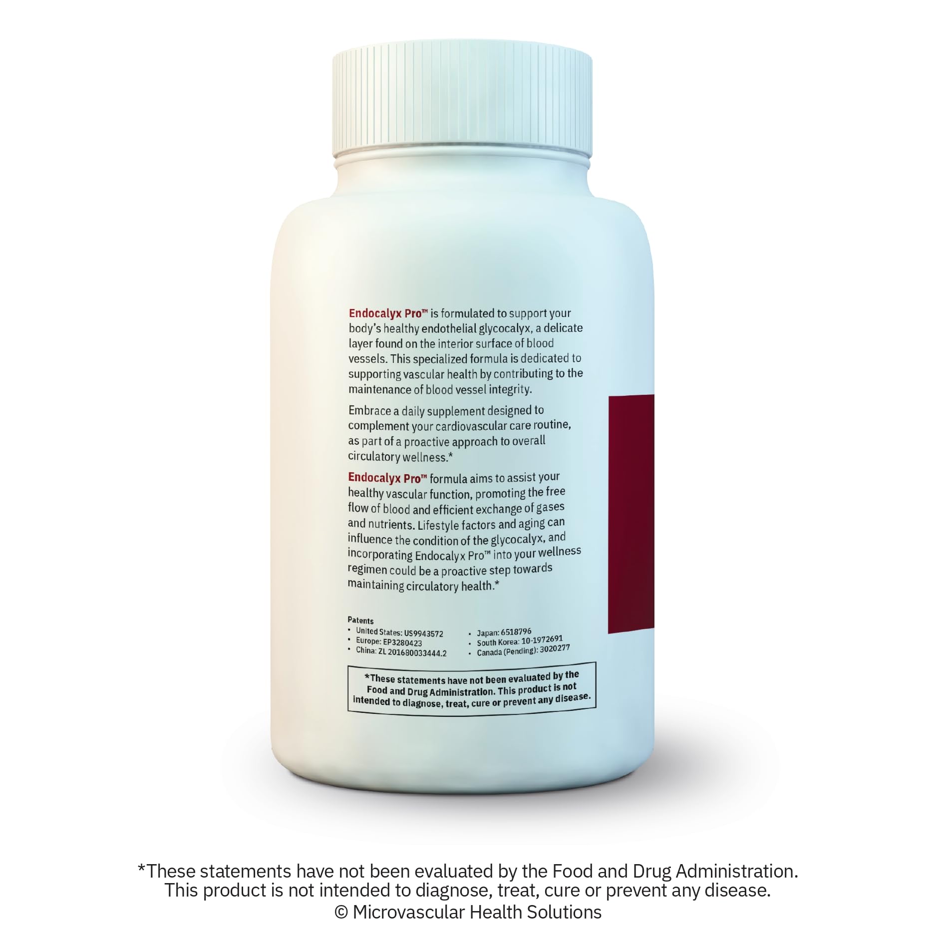 MYBODYRX Endocalyx Pro Supplement – Endothelial Glycocalyx Support 120 Capsules - Vascular & Microcirculation Health – Clinically-Studied – Patented – Supports Nitric Oxide Functions MYBODYRX buy supplements canada