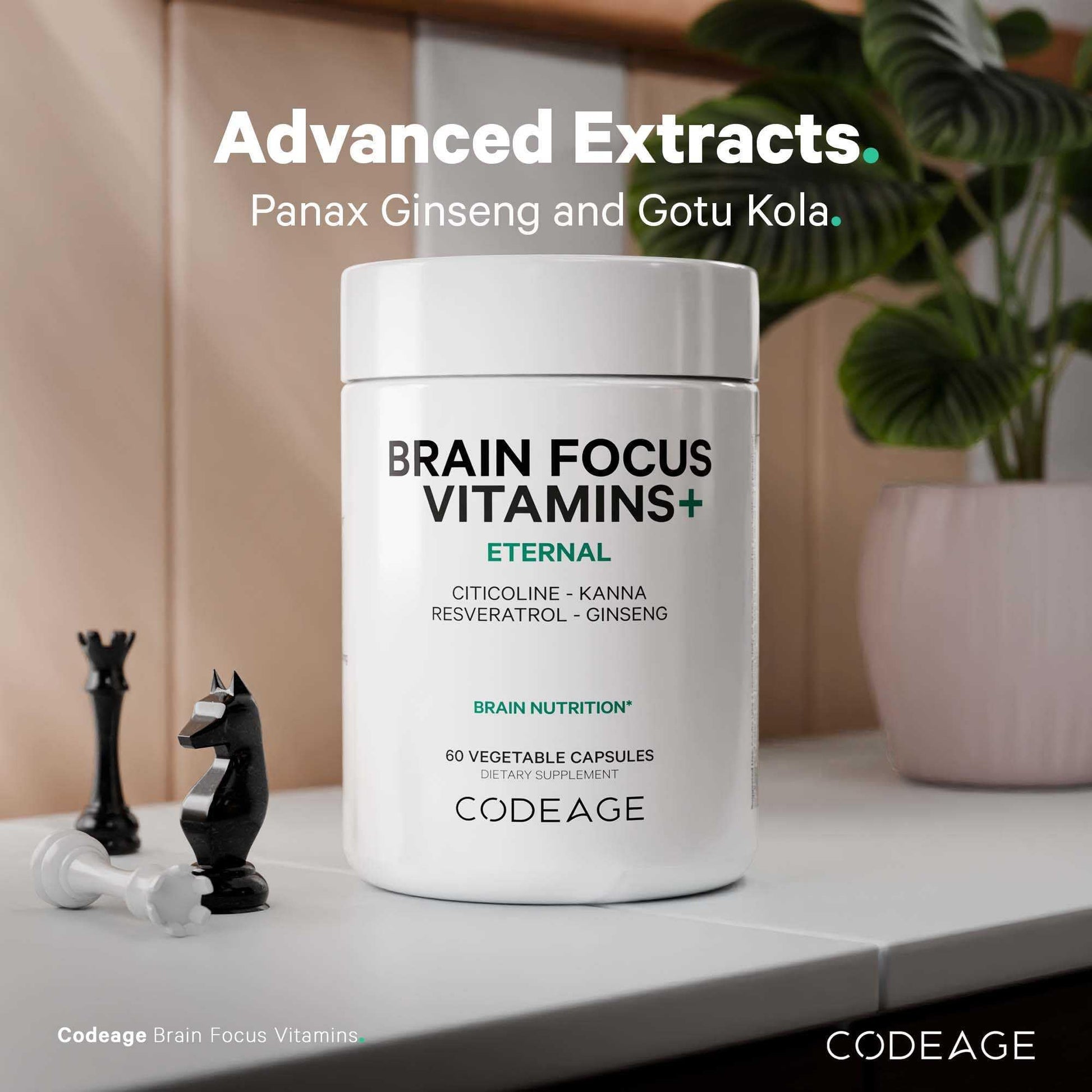 Codeage Brain Focus Vitamins+ Nootropic Supplement with Citicoline as Cognizin, Panax Ginseng, Resveratrol, Gotu Kola, Vitamin B12 Methylcobalamin - Liposomal Delivery - Non-GMO - 60 Capsules Codeage buy supplements canada