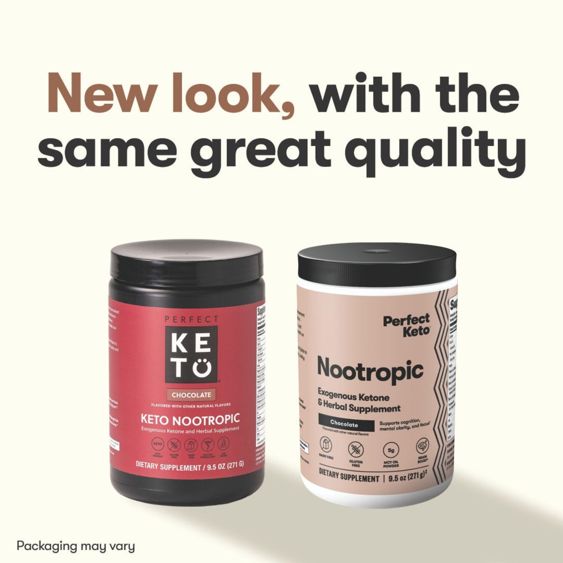 Perfect Keto Nootropic Brain Support, Caffeine Free Focus and Energy Supplement with Alpha Lipoic Acid, L Theanine, Ginkgo Biloba, Alpha GPC, MCT's, Collagen, Ketones, Chocolate Drink Mix, 15 Servings Perfect Keto buy supplements canada