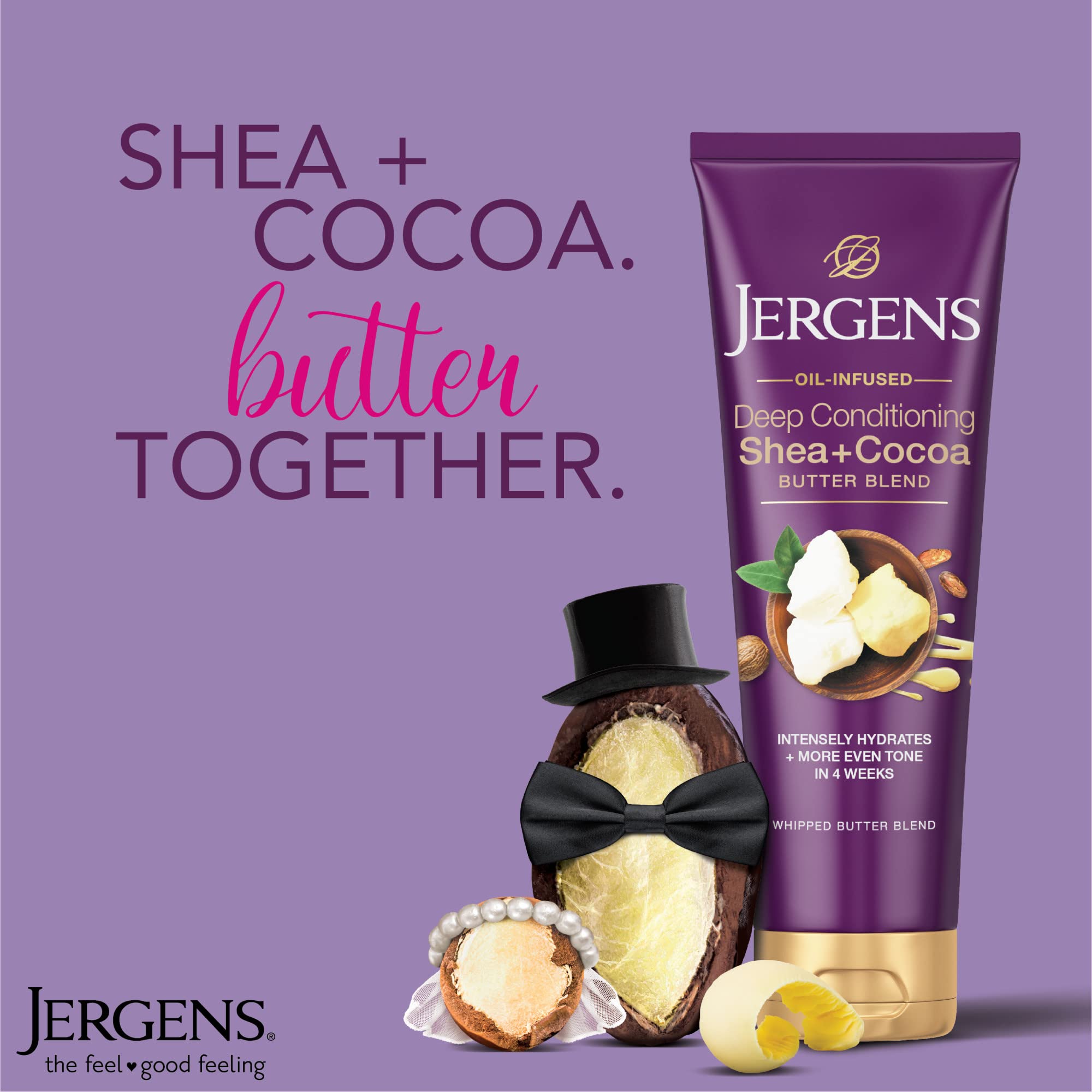 Jergens Shea and Cocoa Whipped Body Butter Lotion, Tone Enriching Hand And Body Lotion for Dry Skin, with Vitamins B3 & E, 8.5 Oz Jergens buy supplements canada