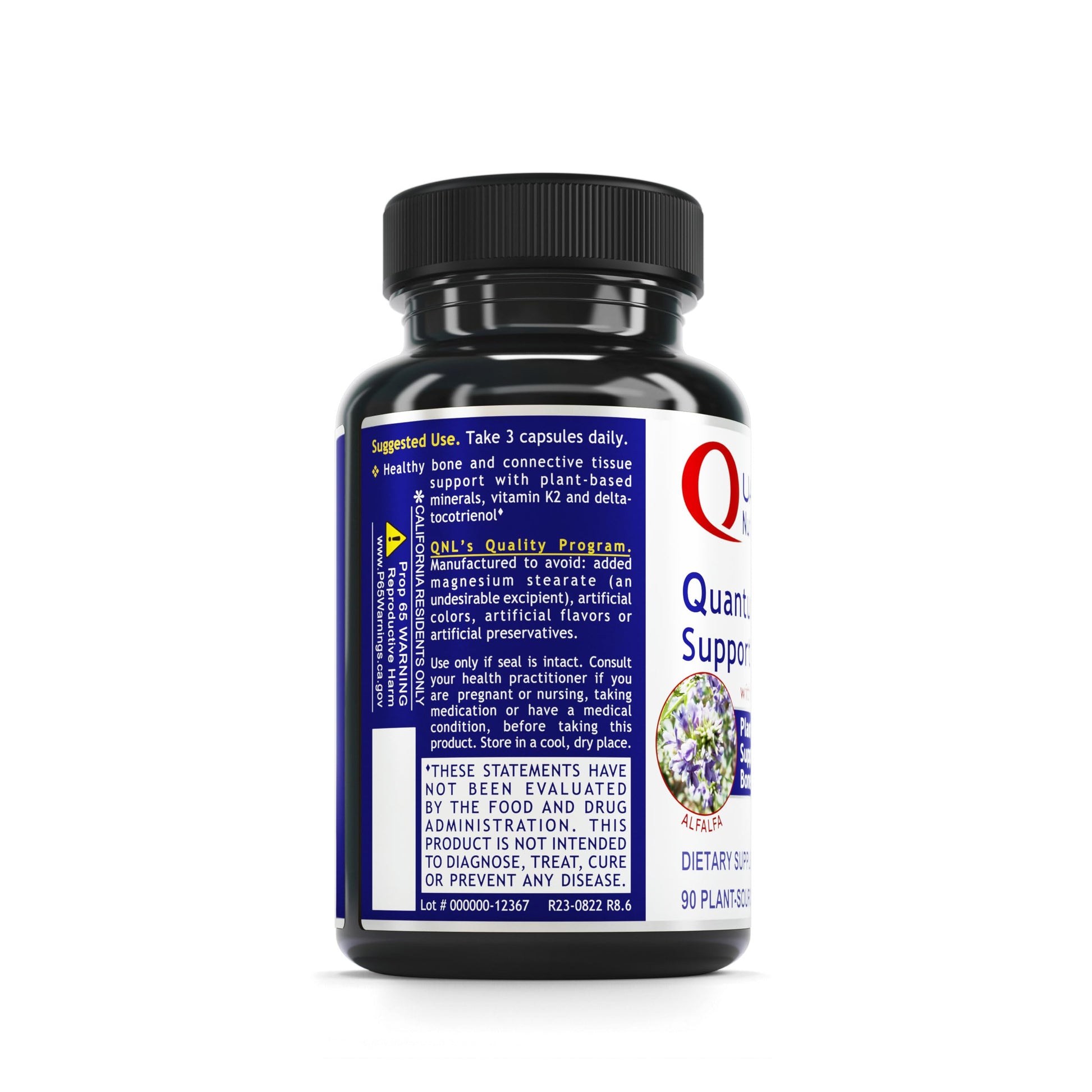 Quantum Nutrition Labs Quantum Bone Health - Bone Health Vitamins, Bone Strength Supplement for Women and Men, Organic Calcium Supplement with Fermented Vitamin K2, Bone Health Support - 90 Capsules Quantum Nutrition buy supplements canada