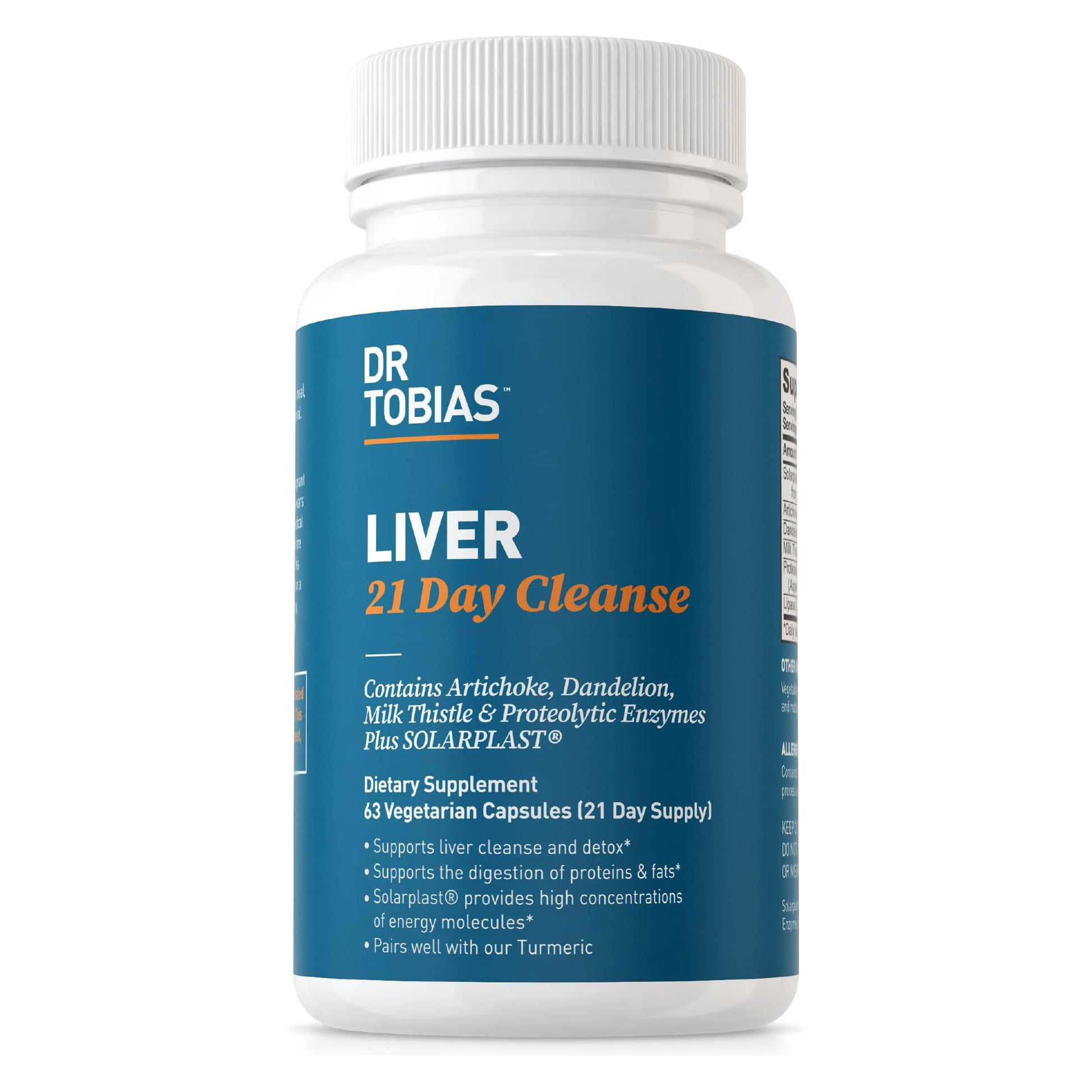 Dr. Tobias Liver 21 Day Cleanse, Herbal Liver Detox Cleanse with Solarplast, Artichoke Dr. Tobias buy supplements canada