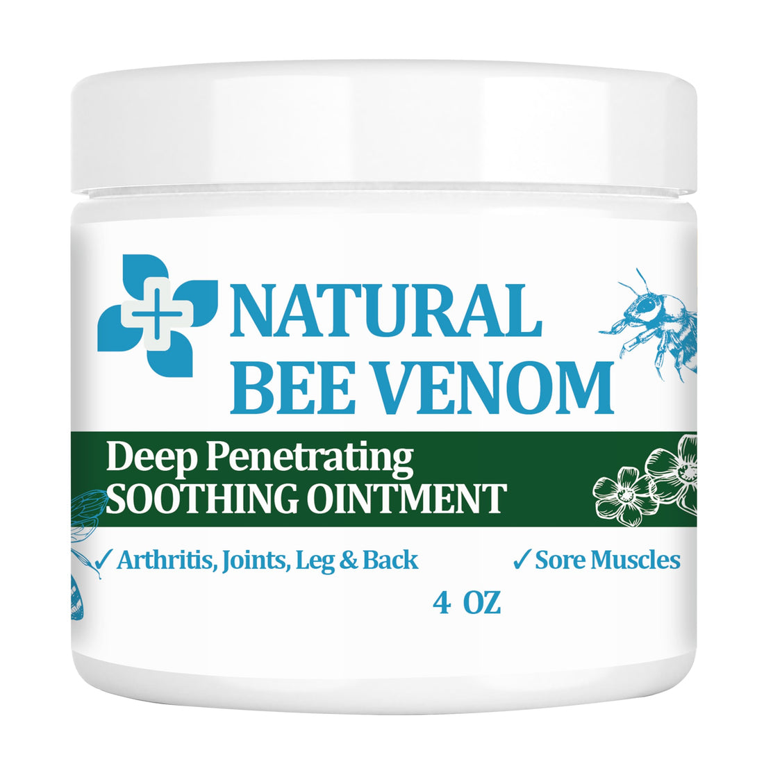 PIBIOOMAP Zealand Bee Venom Serum Gel, Professional for Joint, Muscle, Bone Cream, 24h Fast Release, Soothing Powerful for Back, Neck, Hand, Foot, Knee, Muscle, Shoulder, Hip, Nerve PIBIOOMAP buy supplements canada