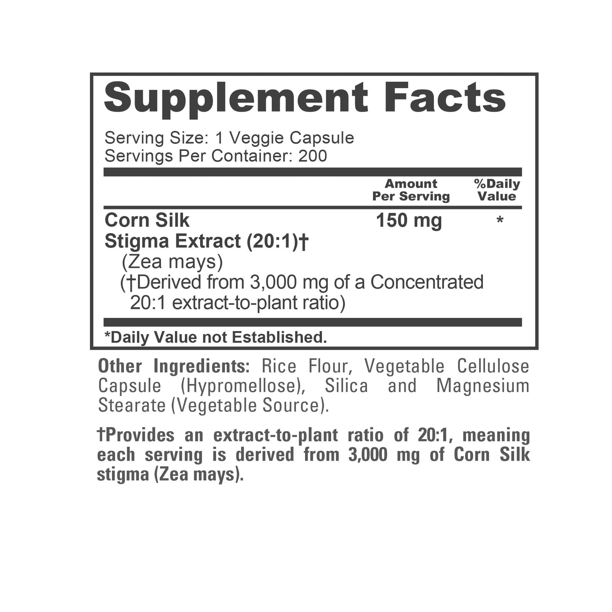 NusaPure Corn Silk Extract 3,000 mg per Caps - 200 Veggie Caps (100% Vegetarian, Non-GMO, Extract 20:1, Vegan) NusaPure buy supplements canada