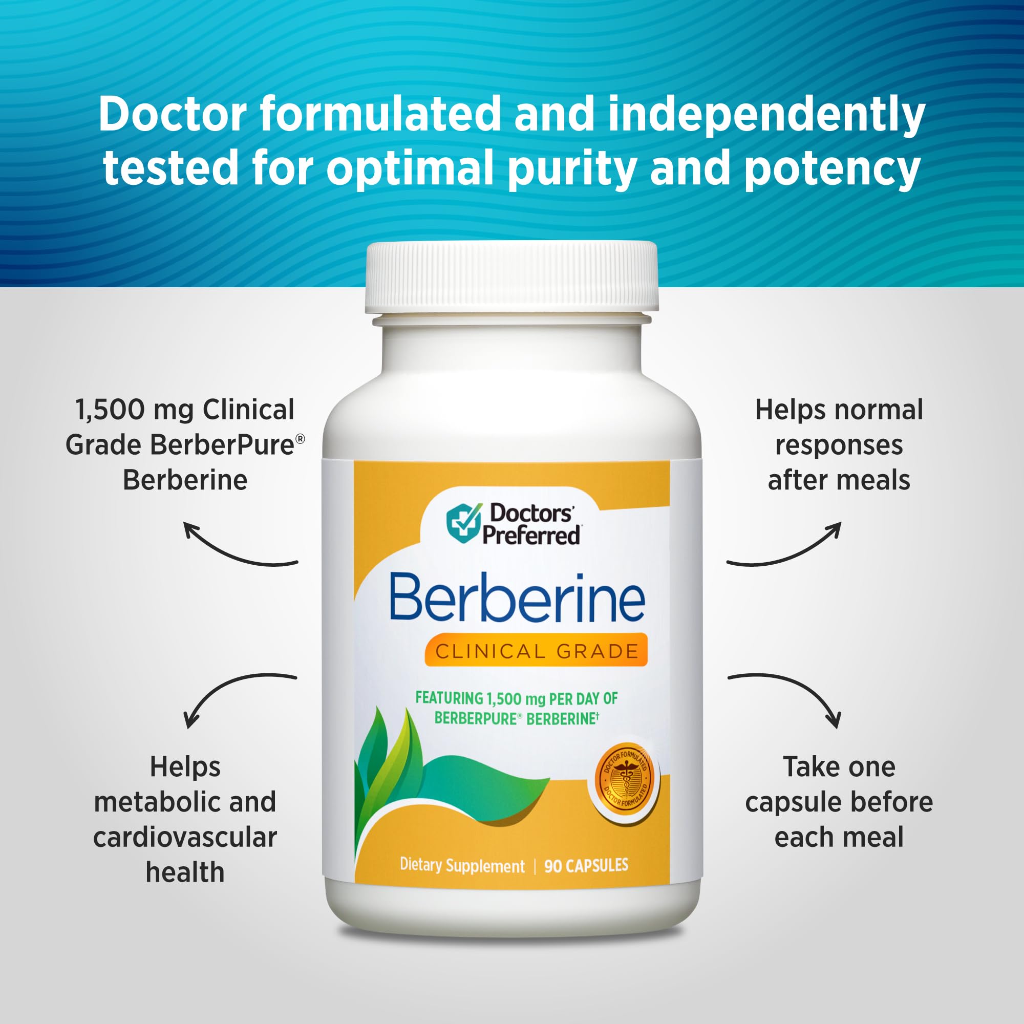 DOCTORS' PREFERRED Clinical Grade Supplement - Doctor Formulated | 1500 mg per Daily Serving | 90 Count DOCTORS' PREFERRED buy supplements canada
