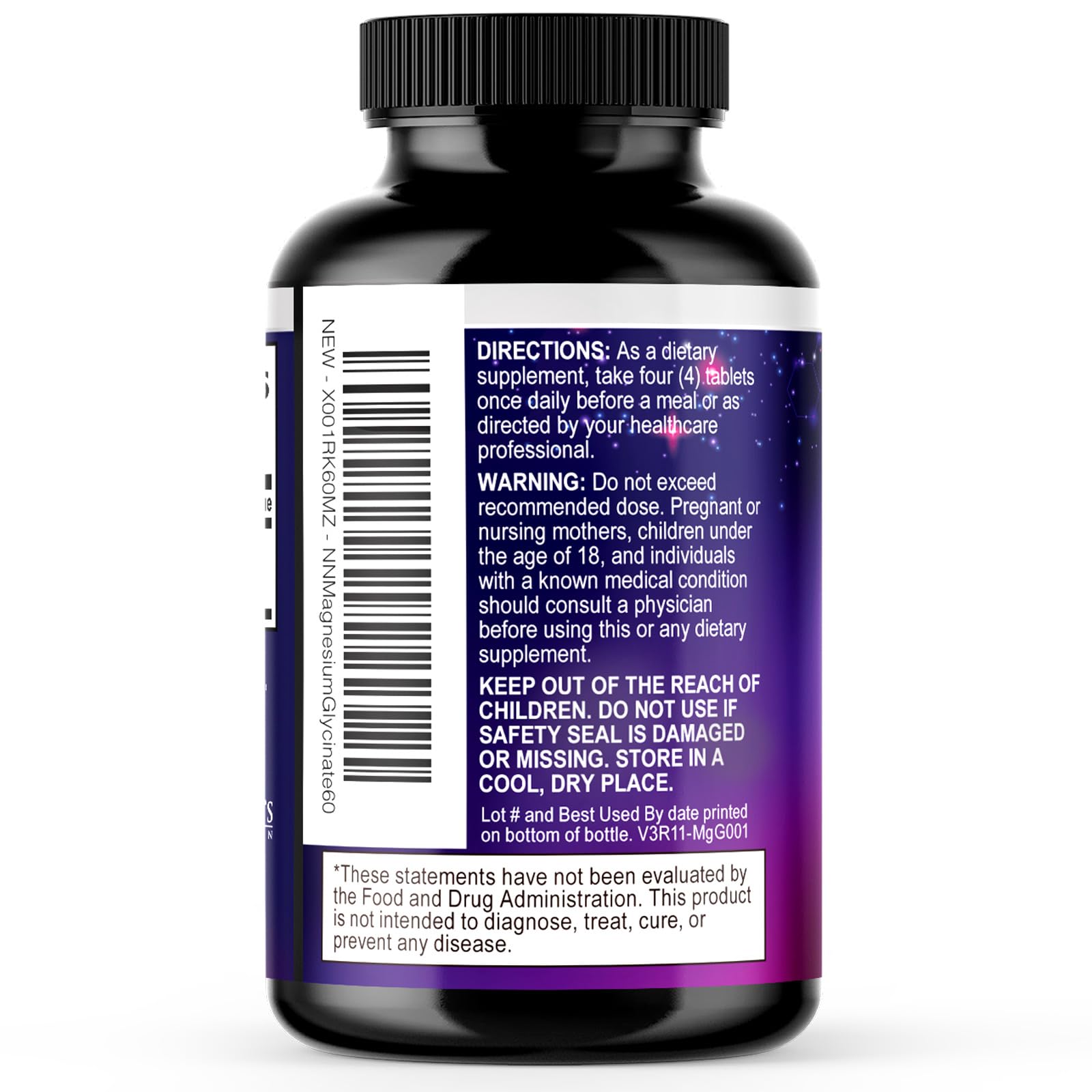 Magnesium Glycinate Supplement - 500mg Magnesium Per Serving - 100% Chelated & Purified - Supports Sleep, Heart Health, & Muscle Strength - Best Absorption Magnesium, Bottled in USA - 60 Tablets Nature's Nutrition buy supplements canada
