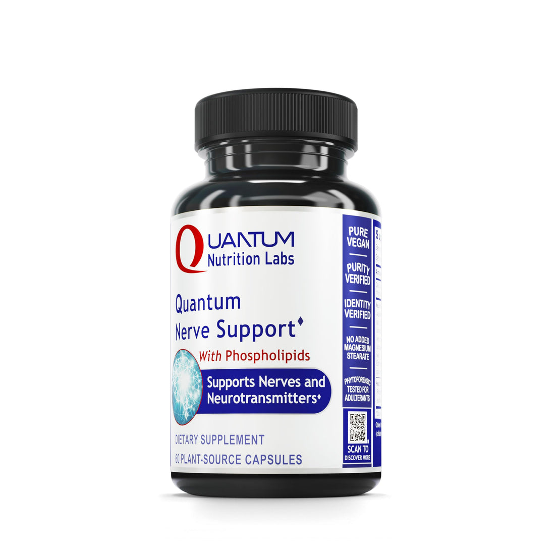 Quantum Nutrition Labs Nerve Support - Nerve Health Supplements, Brain Supplements, Nootropic with Rhodiola Rosea, Brain & Nerve Health - 60 Vegetarian Capsules Quantum Nutrition buy supplements canada