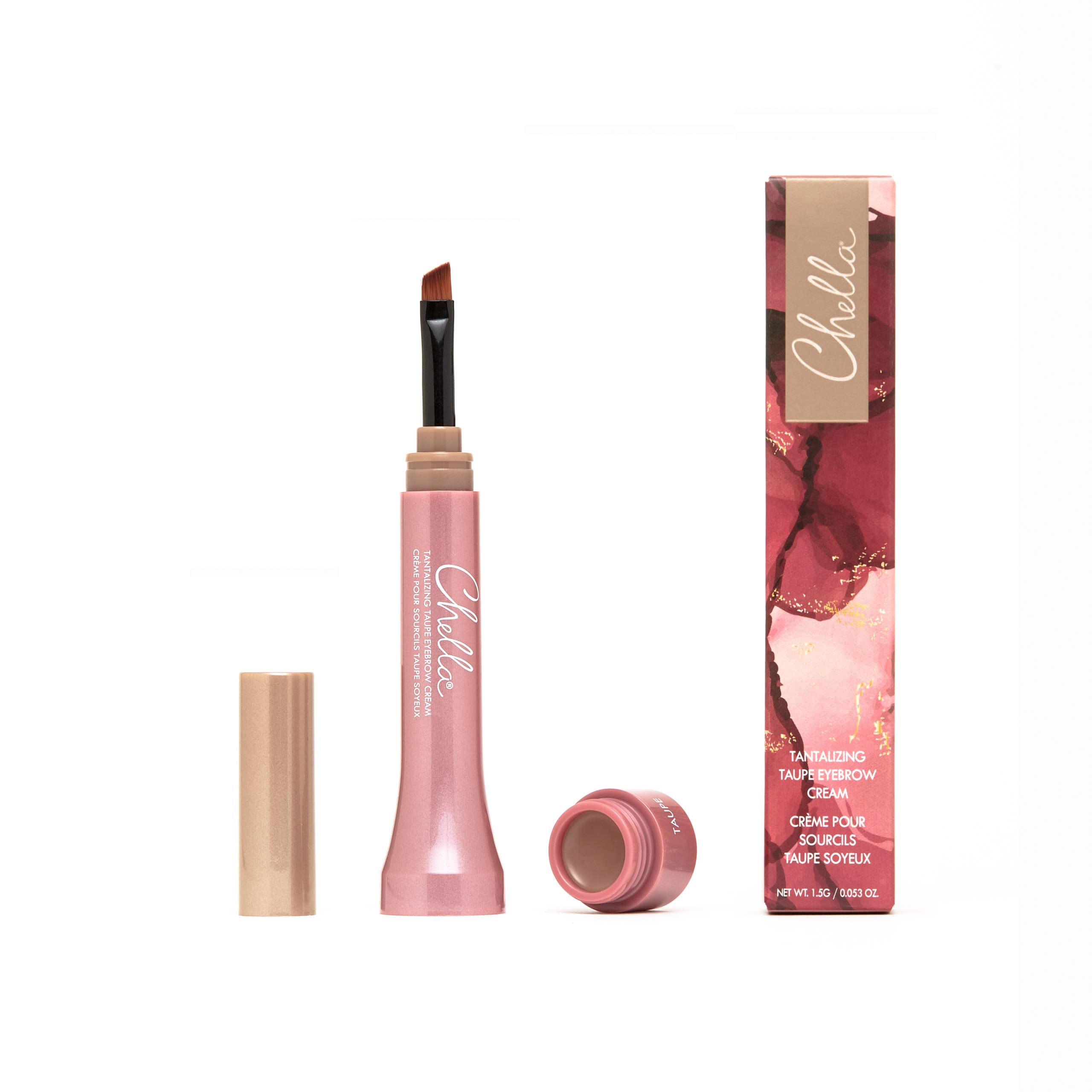 Chella Eyebrow Cream, Tantalizing Taupe - Vegan, Cruelty Free, Paraben Free, Gluten Free Eyebrow Pomade Makeup - Long Wearing, Velvet Consistency, Water Proof Chella buy supplements canada