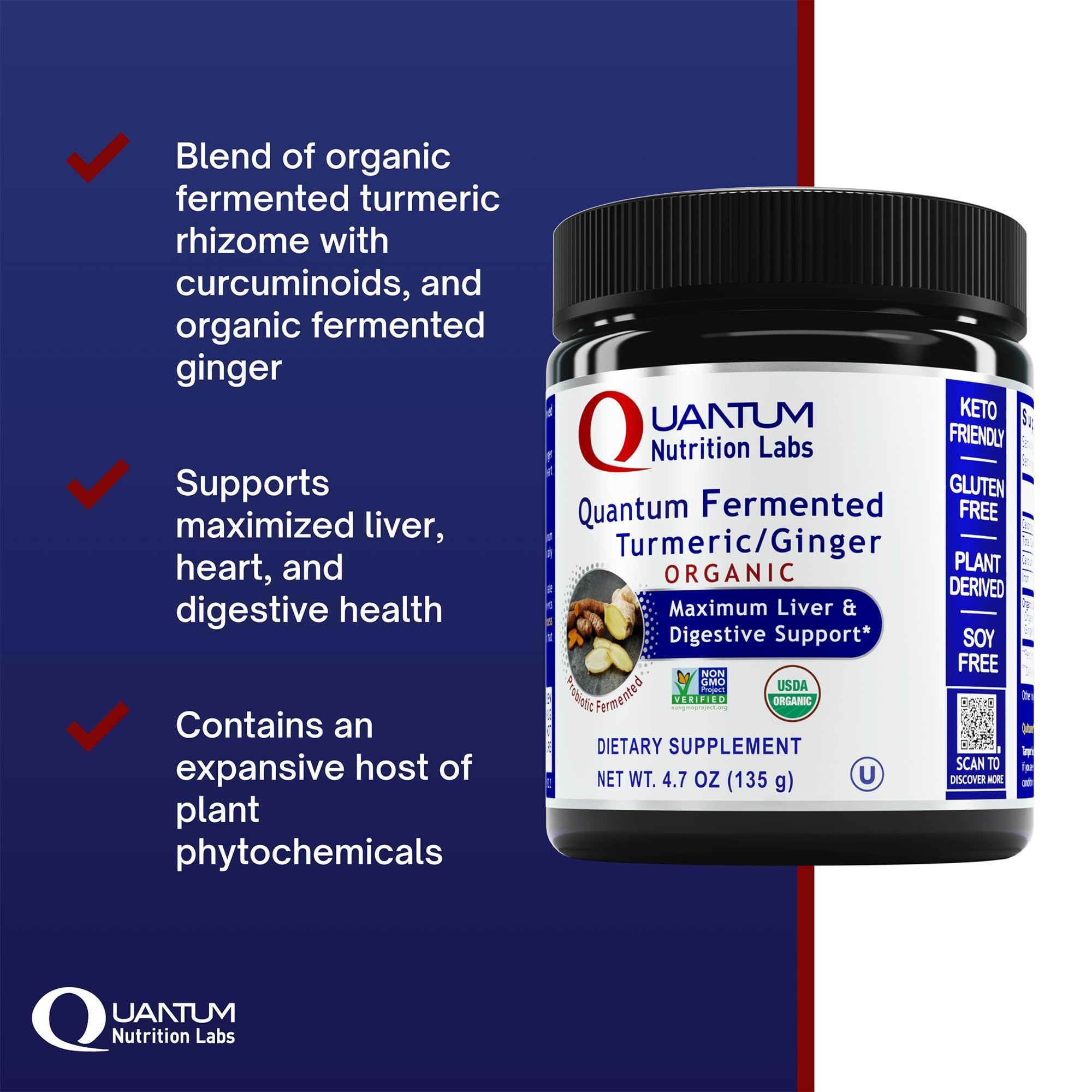 Premier Research Labs Premier Fermented Turmeric/Ginger Root - Probiotic Fermented Turmeric & Ginger Powder Supplement, Active Curcuminoids, Herbal Supplement - 4.7 Oz Premier Research Labs buy supplements canada