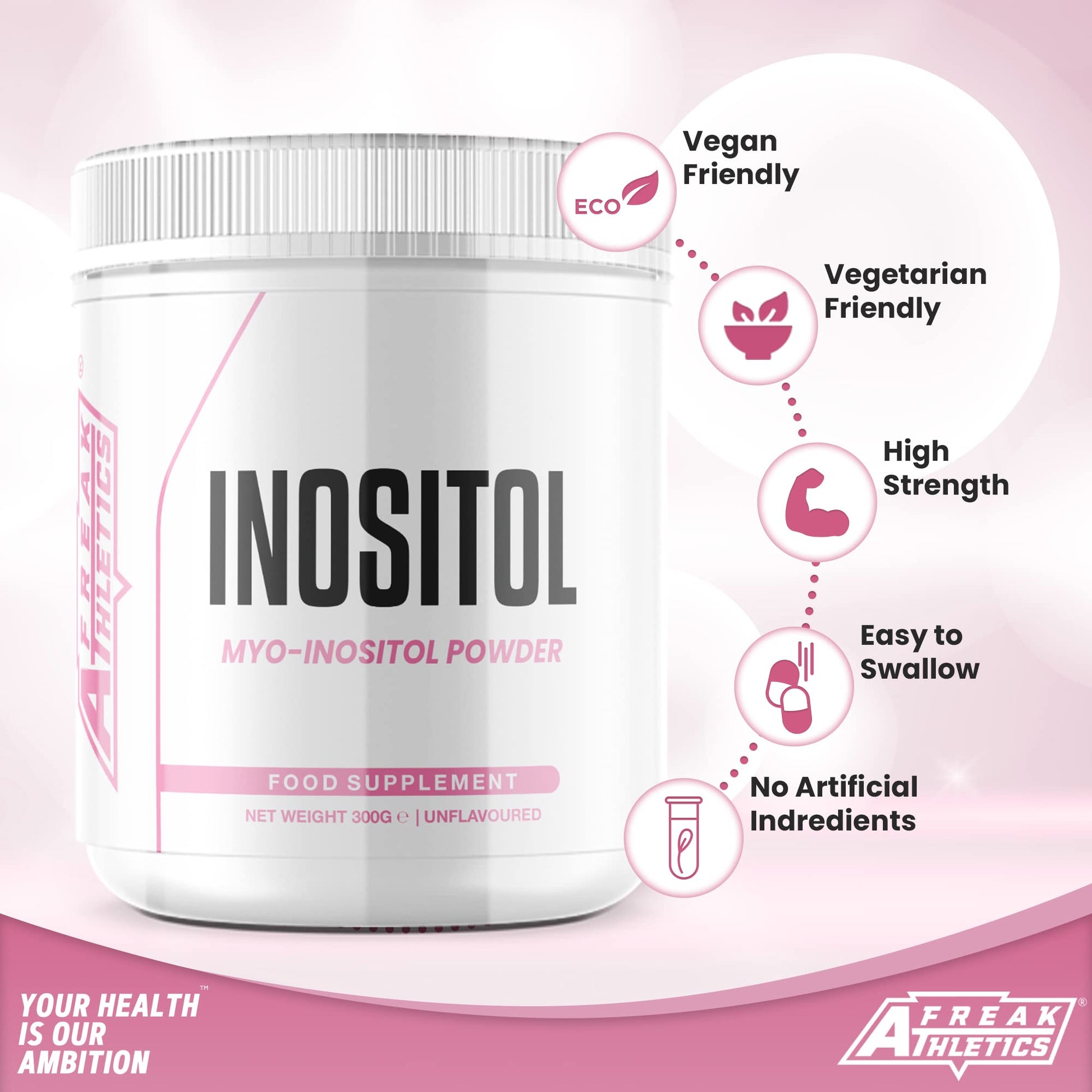 Inositol (Myo-Inositol) Powder 300g | Premium Myo Inositol Powder - Supports Women Freak Athletics buy supplements canada