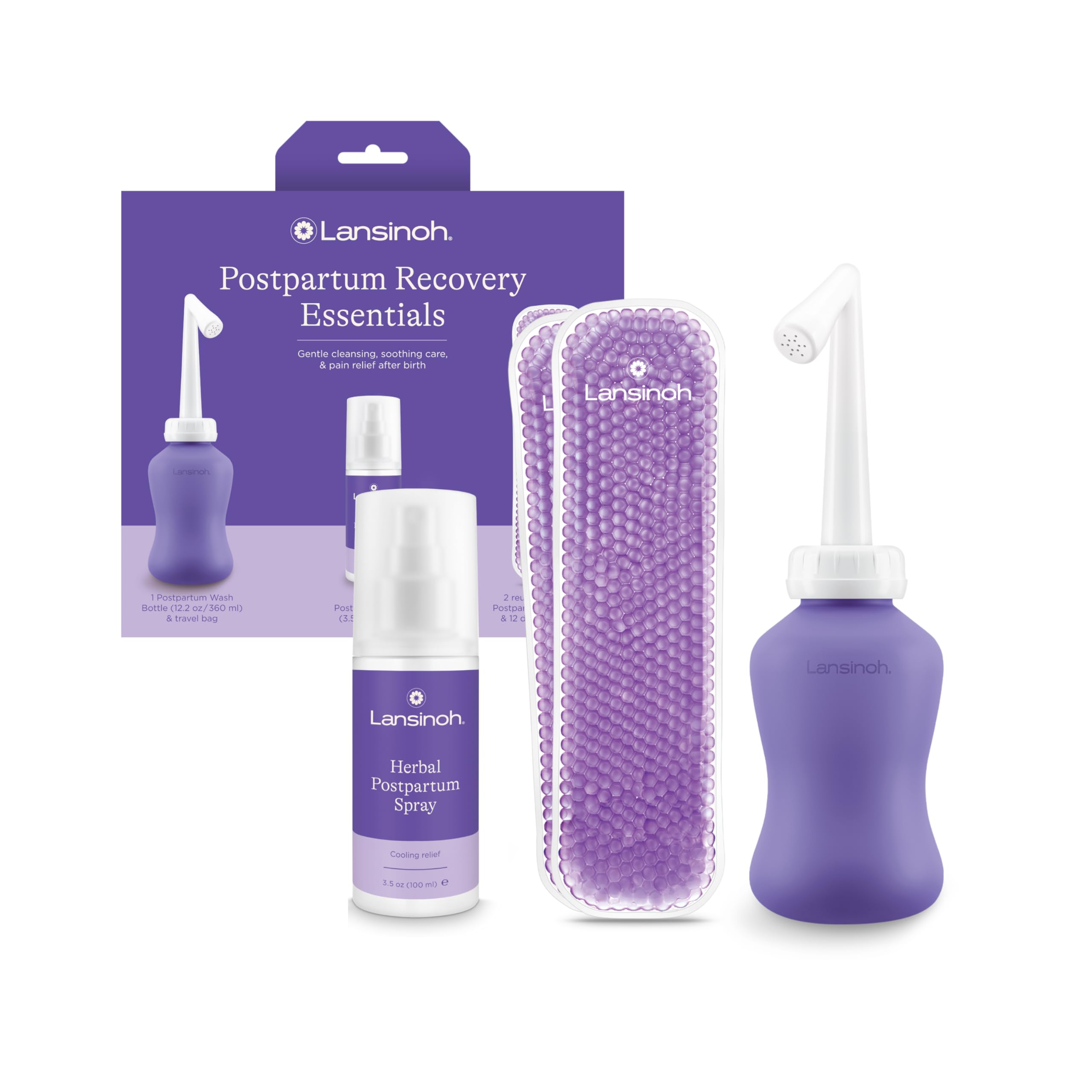 Lansinoh Postpartum Essentials Recovery Bundle, Postpartum Care Kit Lansinoh buy supplements canada