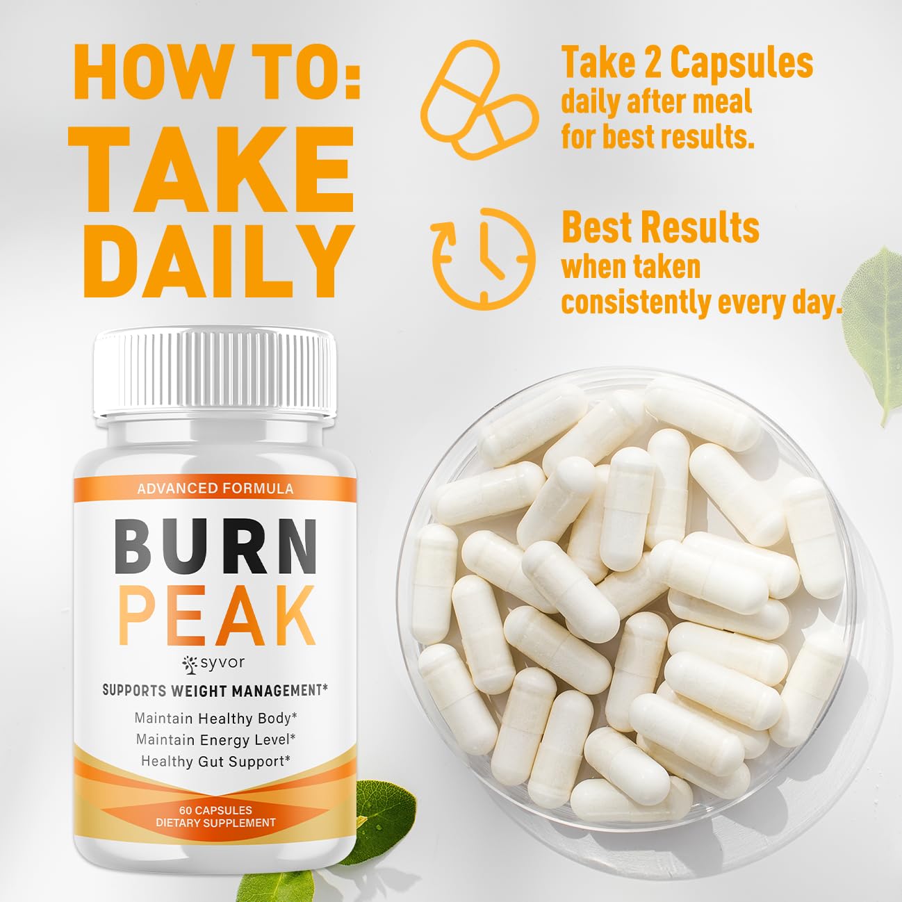 (3 Pack) Burn Peak Capsules, Official Burnpeak Pink Salt Pills with All Natural Ingredients, Advanced BurnPeak Health Supplement with Premium Vitamins for Active Lifestyle Support (180 Capsules) Syvor buy supplements canada