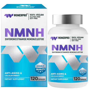 WONERPRO NMNH (NMN Supplement Alternative)，1000mg Per Serving NAD Supplement to Boost NAD+ Levels as We Age, for Anti Aging, Energy, Focus - 120 Capsule WONERPRO buy supplements canada