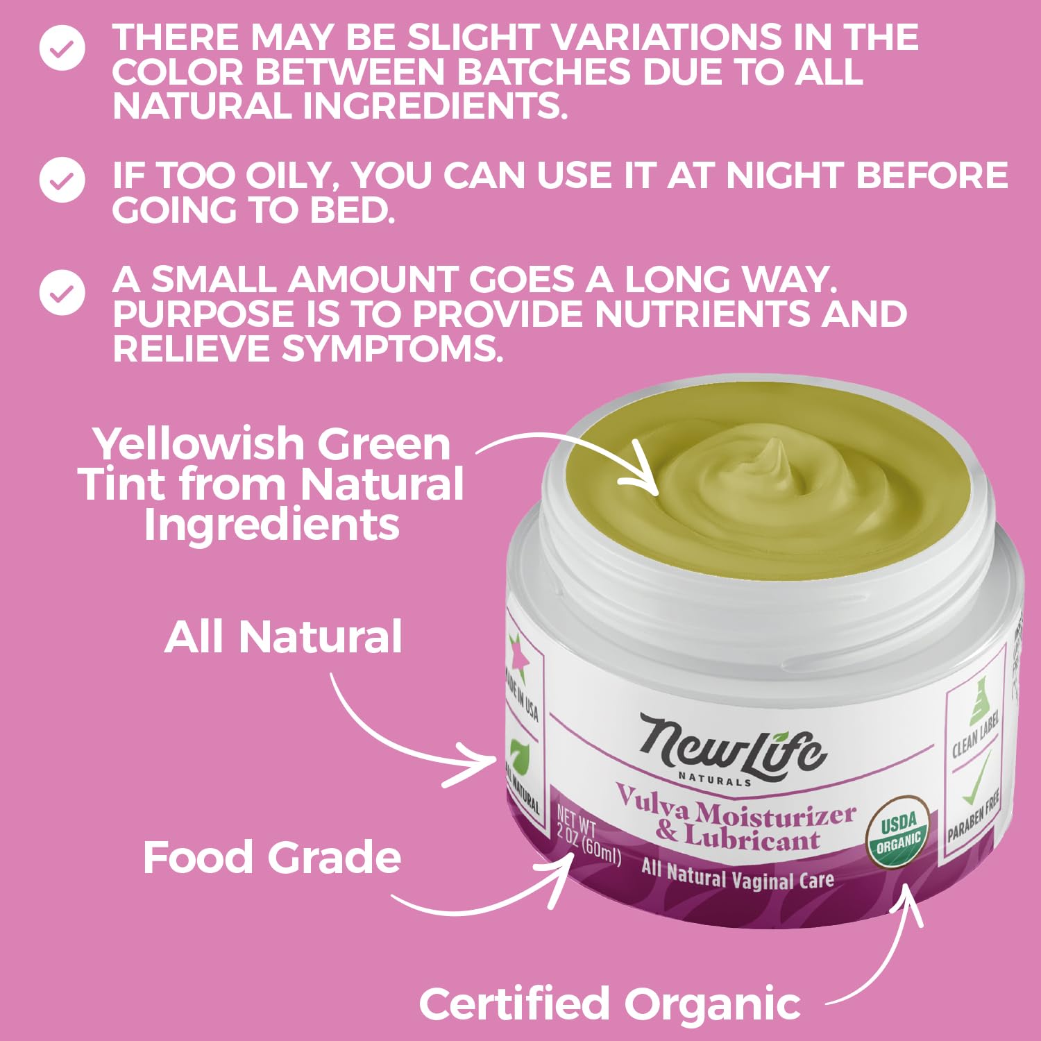 NewLife Naturals Organic Vulva Cream - Vaginal Moisturizer - Intimate Feminine Care NewLife Naturals buy supplements canada