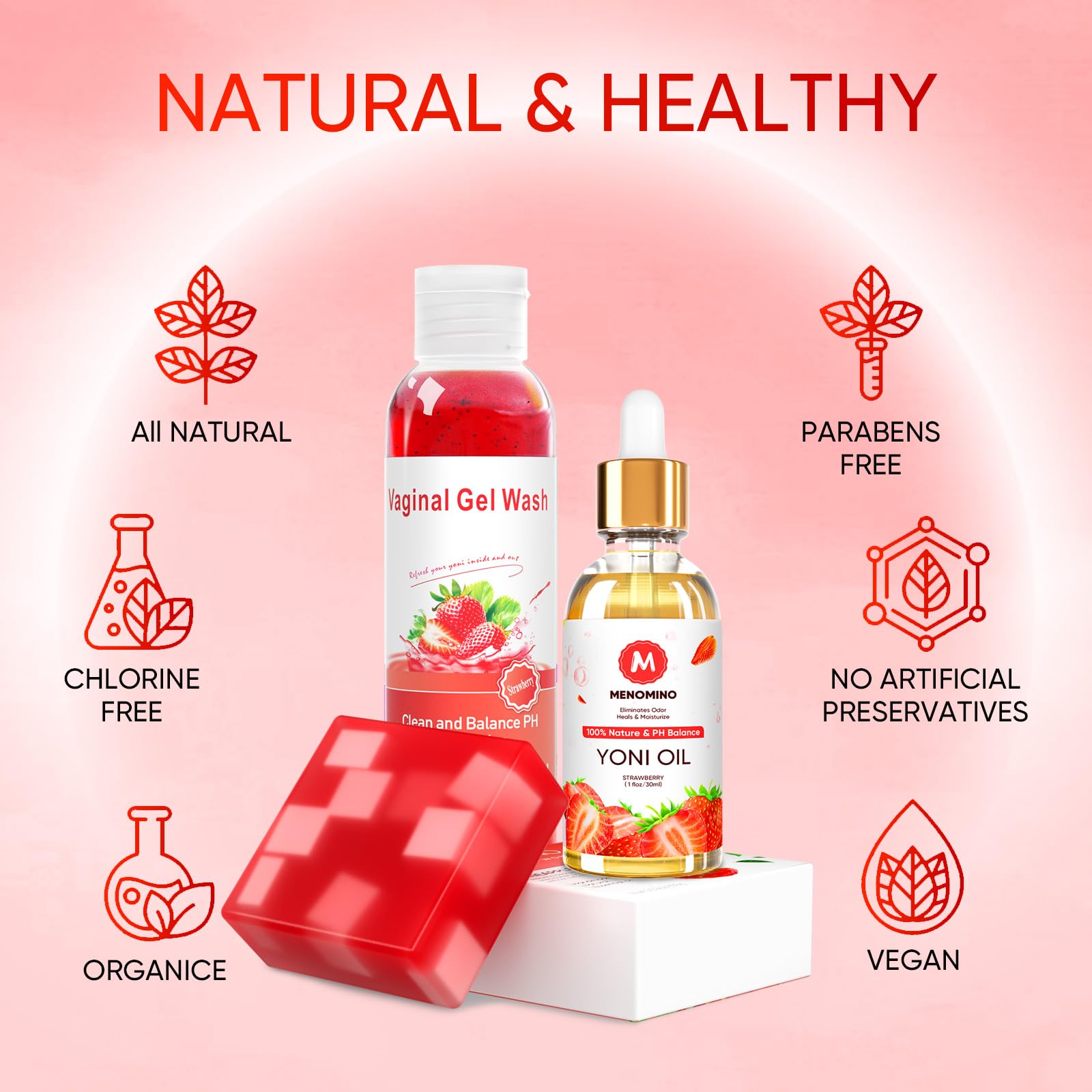 Feminine Wash & Yoni Soap Bar & Yoni Oil for Women pH Balance, Yoni Wash for Vaginal Moisturizing MENOMINO buy supplements canada