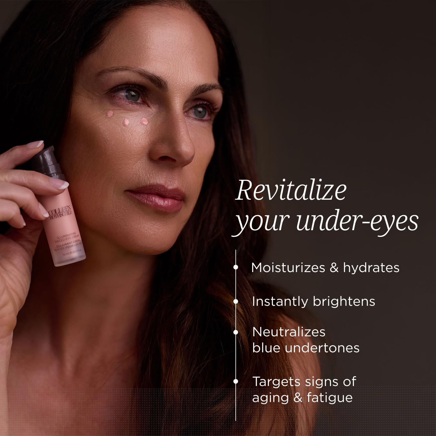 COLLEEN ROTHSCHILD Illuminating Tinted Eye Cream | Instant Brightening Effect | Nourishes & Targets Dark Circles | With Hyaluronic Acid, Caffeine, Pearlized Pigments & Peptides (0.5 fl oz) COLLEEN ROTHSCHILD buy supplements canada