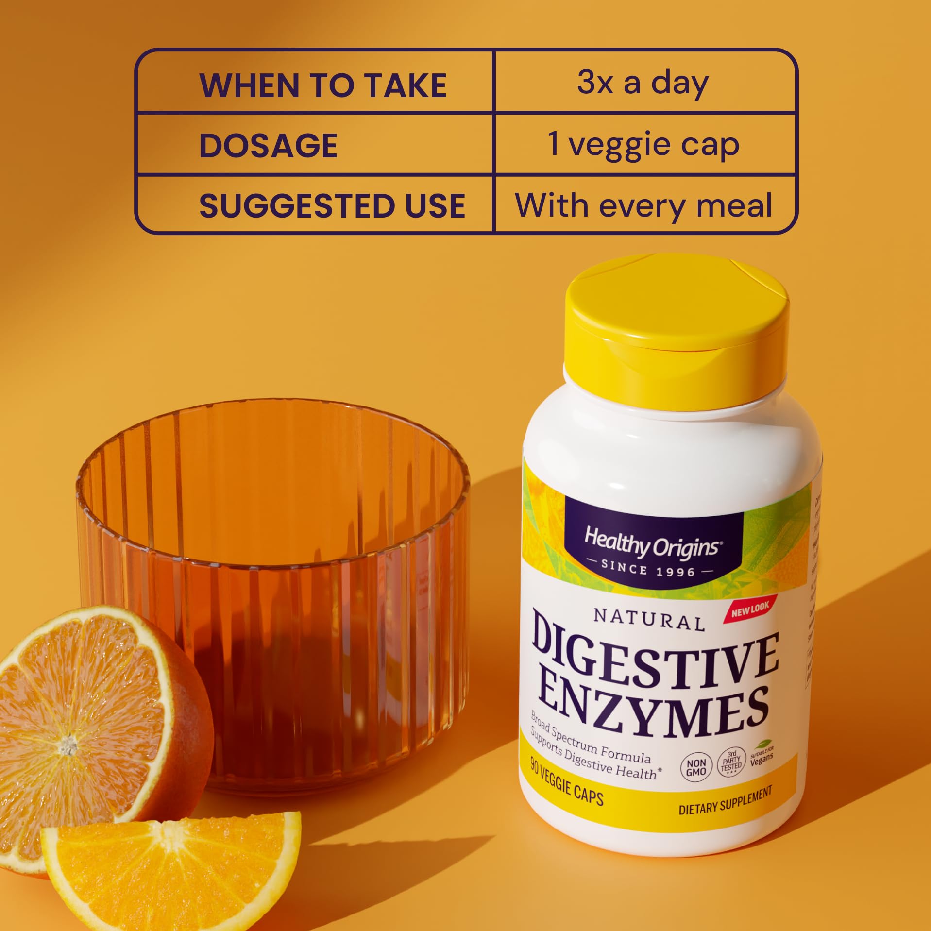 Healthy Origins Digestive Enzymes, 90 Veggie Capsules - Broad Spectrum, Multi-Enzyme Blend with Protease, Amylase & Lipase - Supports GI Comfort, Healthy Origins buy supplements canada
