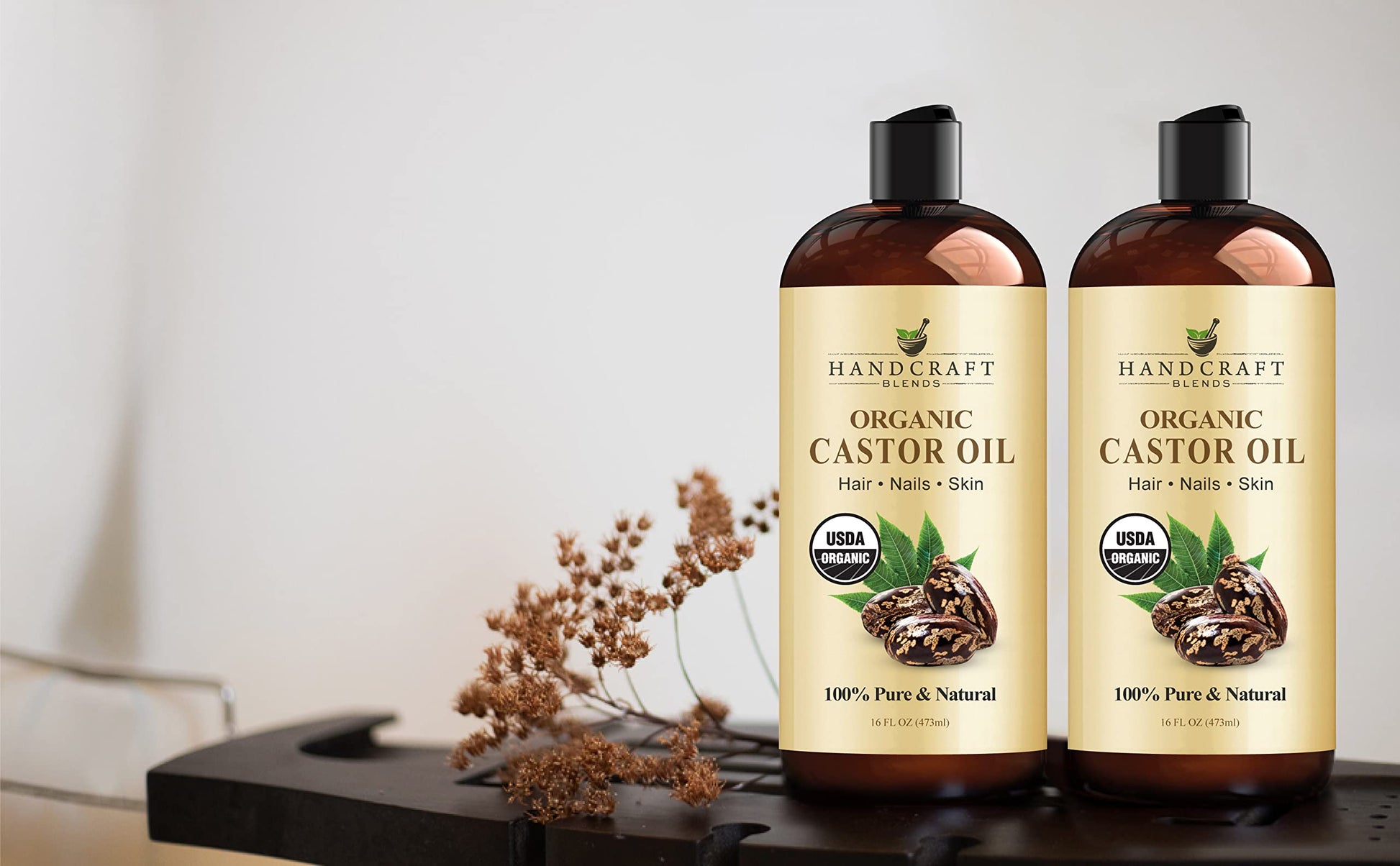 Handcraft Blends Organic Castor Oil for Hair Growth, Eyelashes and Eyebrows - 100% Pure Handcraft Blends buy supplements canada
