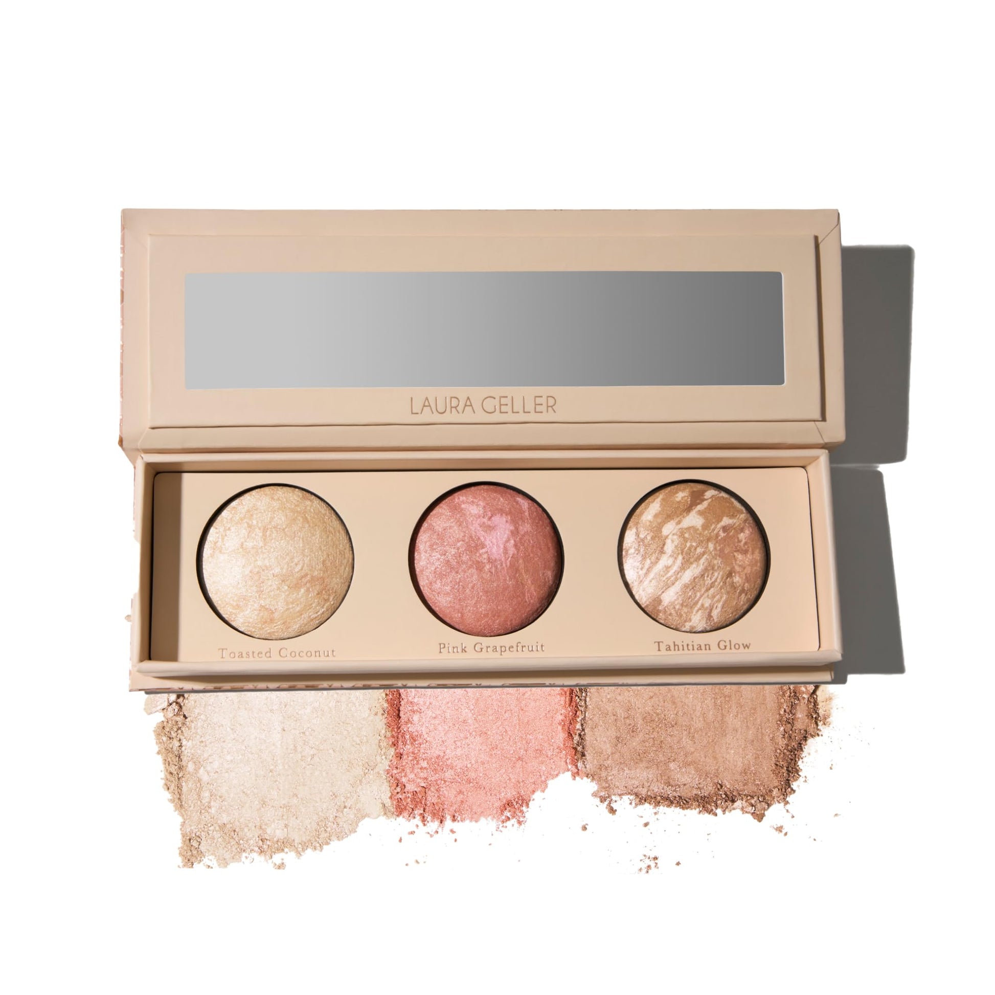 LAURA GELLER NEW YORK Geller's Greatest Lift-n-Glow Baked Trio Palette - Highlighter, Blush, Bronzer - All Skin Tones LAURA GELLER NEW YORK buy supplements canada