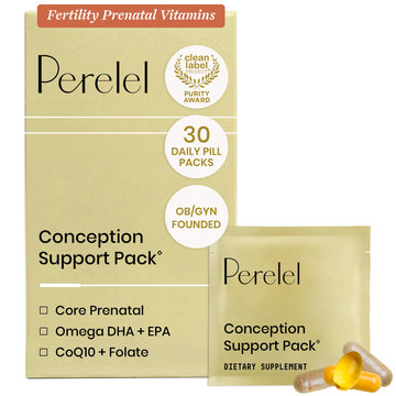 Perelel Conception Support Pack, Prenatal Multivitamin with DHA Omega 3, COQ10 & Folate, Supports Fertility Wellness for Women Perelel buy supplements canada