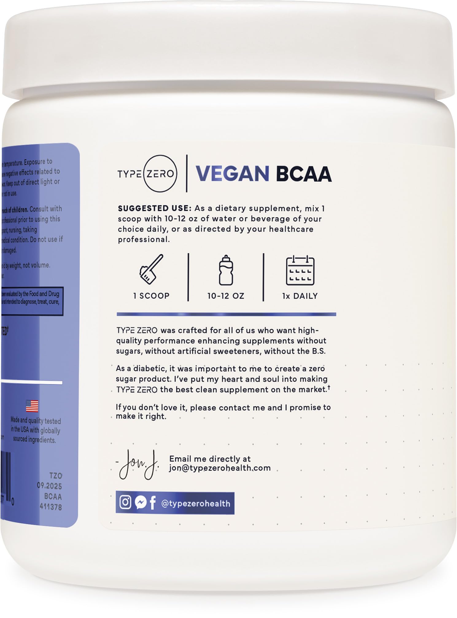 Type Zero Ultra Clean Vegan BCAA Powder + Electrolytes (Blue Raspberry | 6G) 2:1:1 Sugar-Free/No Sucralose BCAAs Amino Acids Supplement - BCAA Vegan Amino Acids After Workout Drink, 30 Servings Type Zero buy supplements canada