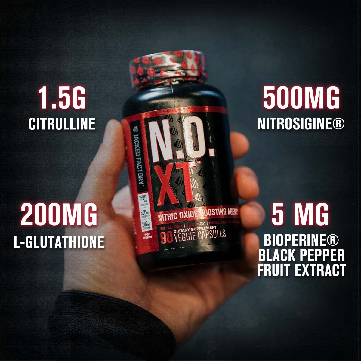 Jacked Factory Pre Workout Stack - N.O XT Nitric Oxide Booster & NITROSURGE High Jacked Factory buy supplements canada