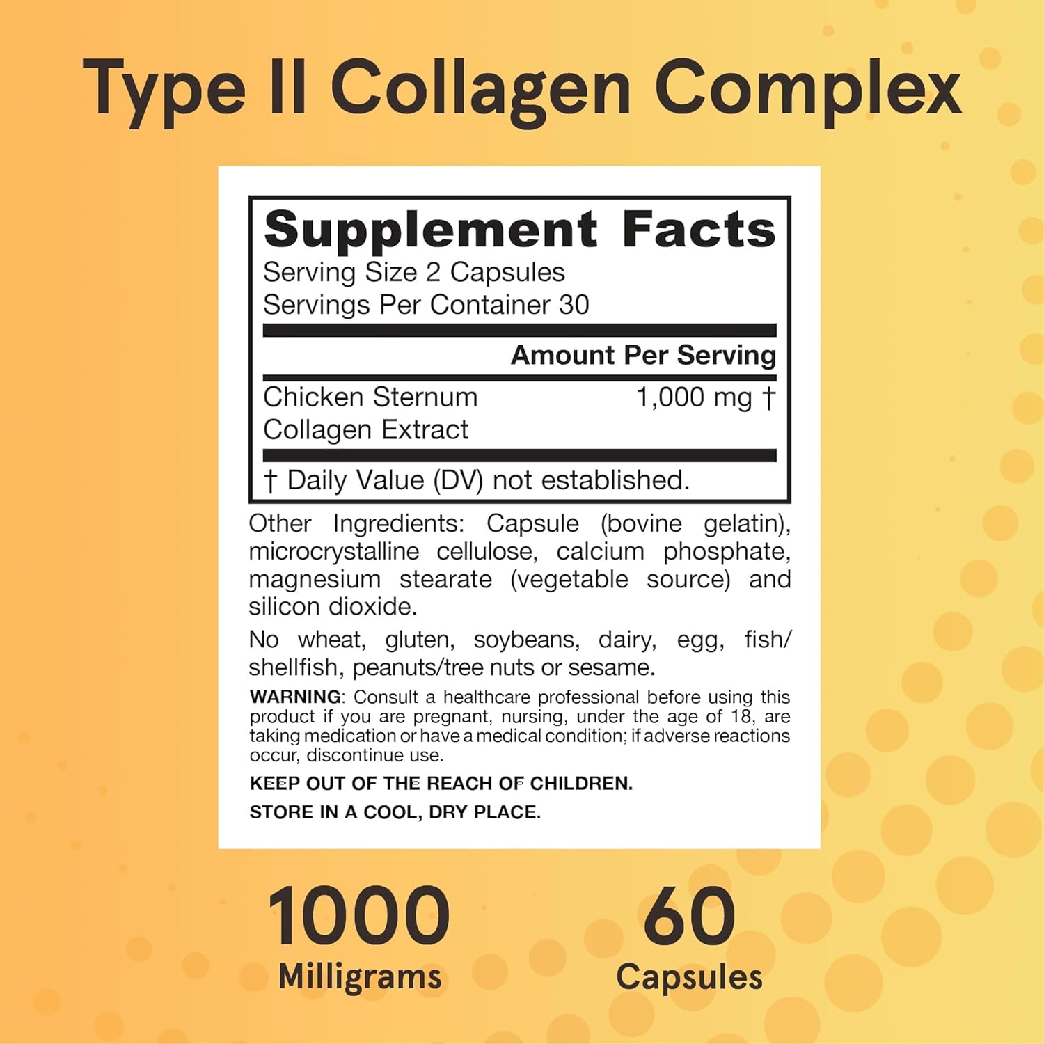 Jarrow's Type II Collagen Complex (Type 2 Collagen), 60 Capsules, Lab-Tested Tudor buy supplements canada