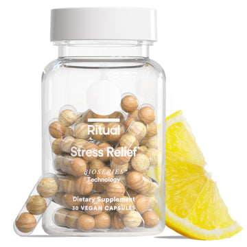 Ritual Stress Relief Supplement Shoden® Ashwagandha, Suntheanine® L-Theanine, and Saffron as affron®* BioSeries with 8-Hour Release to Support Natural Cortisol Response and Promote Calm, 30 Day Ritual buy supplements canada
