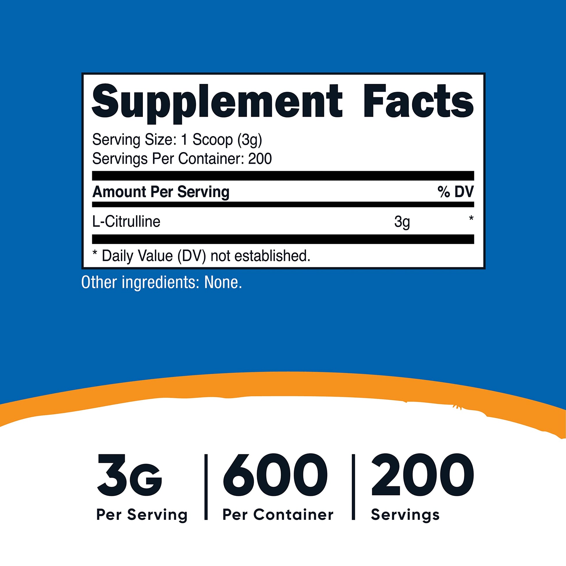 Nutricost Pure L-Citrulline (Base) Powder (600 Grams) Nutricost buy supplements canada